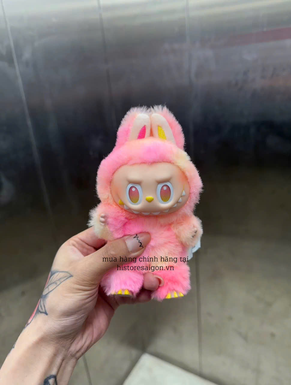 1427 - Labubu V3 LOYALTY - Labubu Hồng Loang - POP MART The Monsters Big Into Energy Vinyl Face 01202810162 Gấu Bông Art Toy [HÀNG CHÍNH HÃNG]