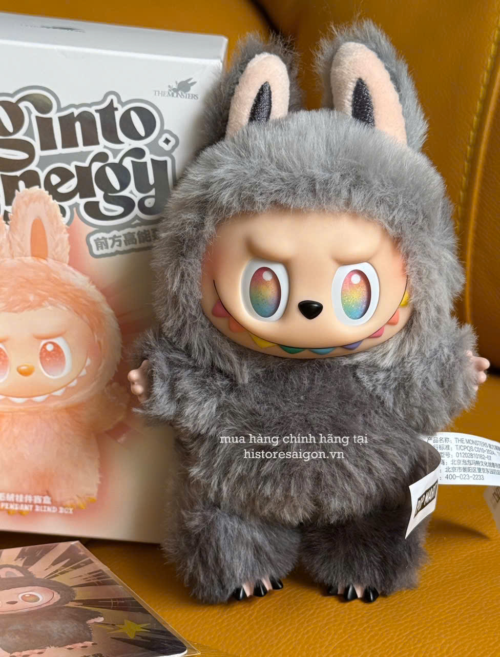 1433 - Labubu Secret V3 - Labubu Màu Xám - POP MART The Monsters Big Into Energy Vinyl Face 01202810162 Gấu Bông Art Toy [HÀNG CHÍNH HÃNG]