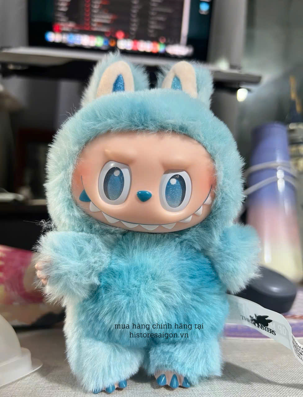 1428 - Labubu V3 HOPE - Labubu Xanh Dương - POP MART The Monsters Big Into Energy Vinyl Face 01202810162 Gấu Bông Art Toy [HÀNG CHÍNH HÃNG]