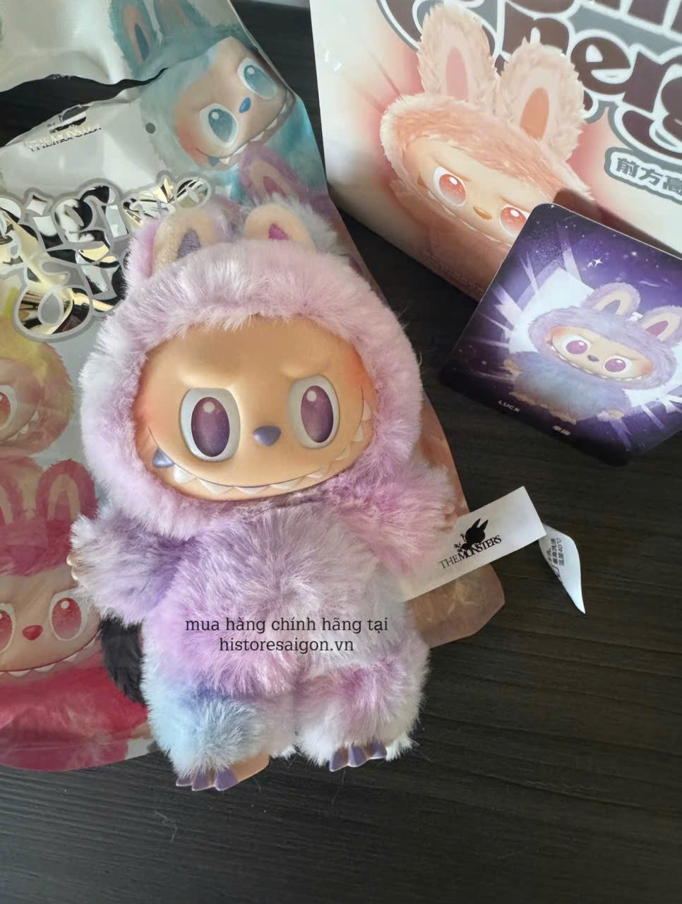 1430 - Labubu V3 LUCK - Labubu Màu Tím - POP MART The Monsters Big Into Energy Vinyl Face 01202810162 Gấu Bông Art Toy [HÀNG CHÍNH HÃNG]