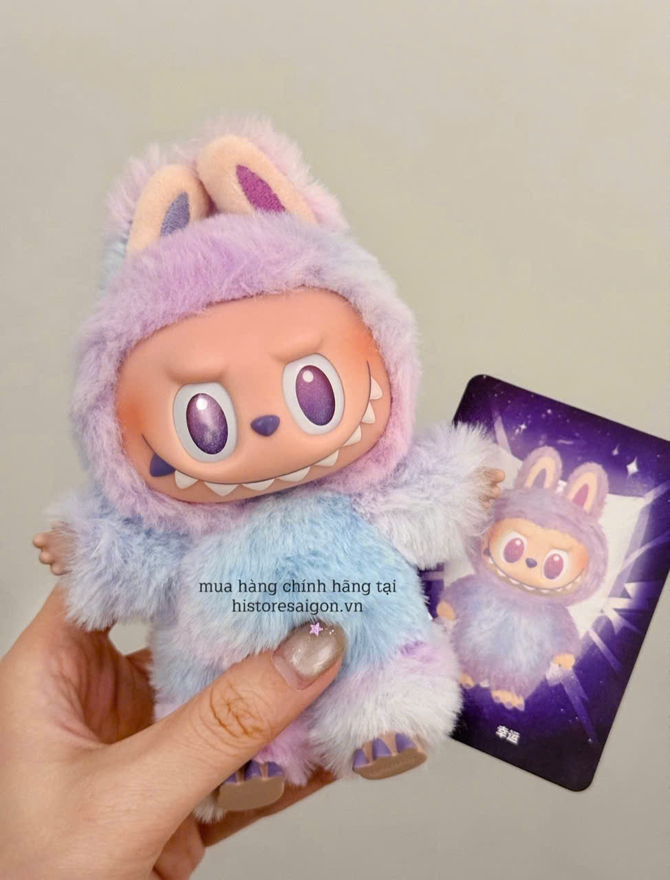 1430 - Labubu V3 LUCK - Labubu Màu Tím - POP MART The Monsters Big Into Energy Vinyl Face 01202810162 Gấu Bông Art Toy [HÀNG CHÍNH HÃNG]