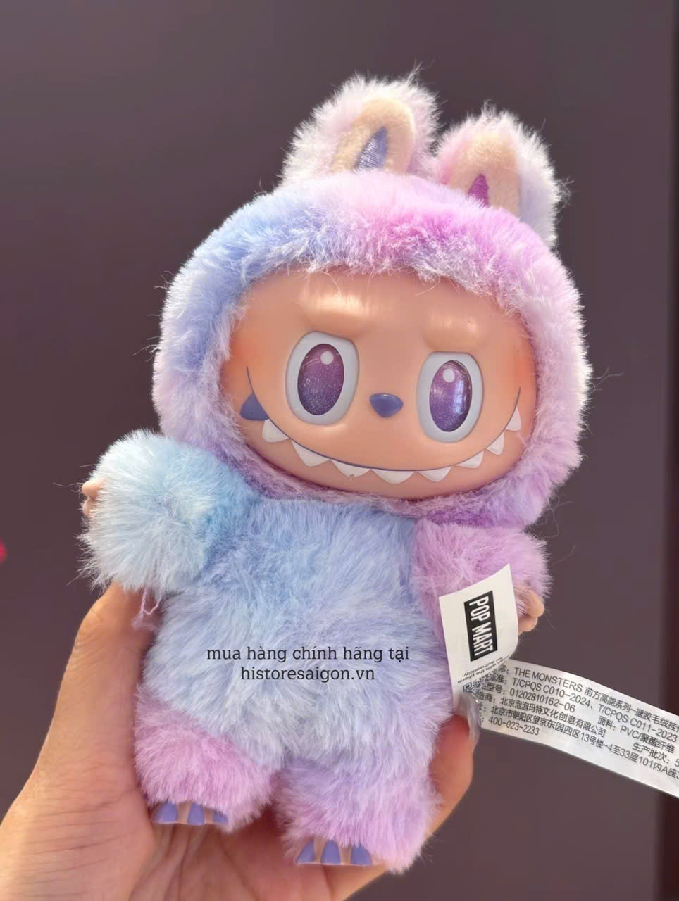 1430 - Labubu V3 LUCK - Labubu Màu Tím - POP MART The Monsters Big Into Energy Vinyl Face 01202810162 Gấu Bông Art Toy [HÀNG CHÍNH HÃNG]
