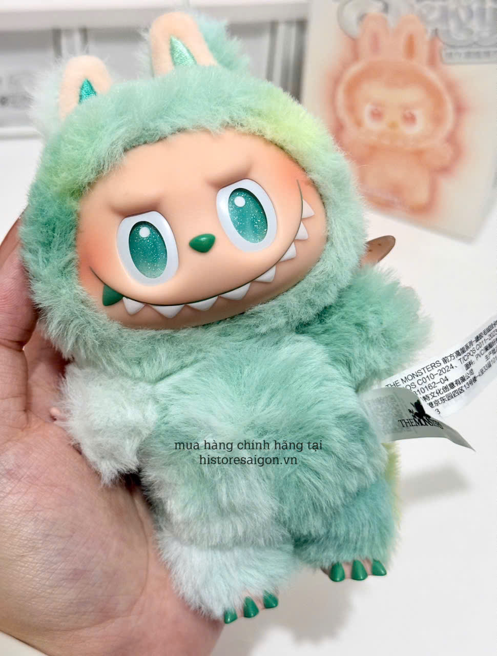 1431 - Labubu V3 SERENITY- Labubu Xanh Lá - POP MART The Monsters Big Into Energy Vinyl Face 01202810162 Gấu Bông Art Toy [HÀNG CHÍNH HÃNG]