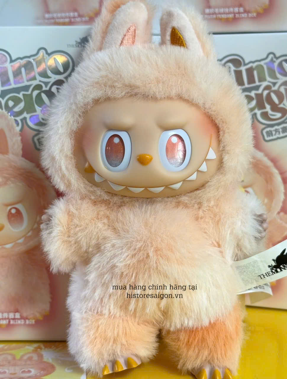 1432 - Labubu V3 HAPPINESS - Labubu Màu Cam - POP MART The Monsters Big Into Energy Vinyl Face 01202810162 Gấu Bông Art Toy [HÀNG CHÍNH HÃNG]