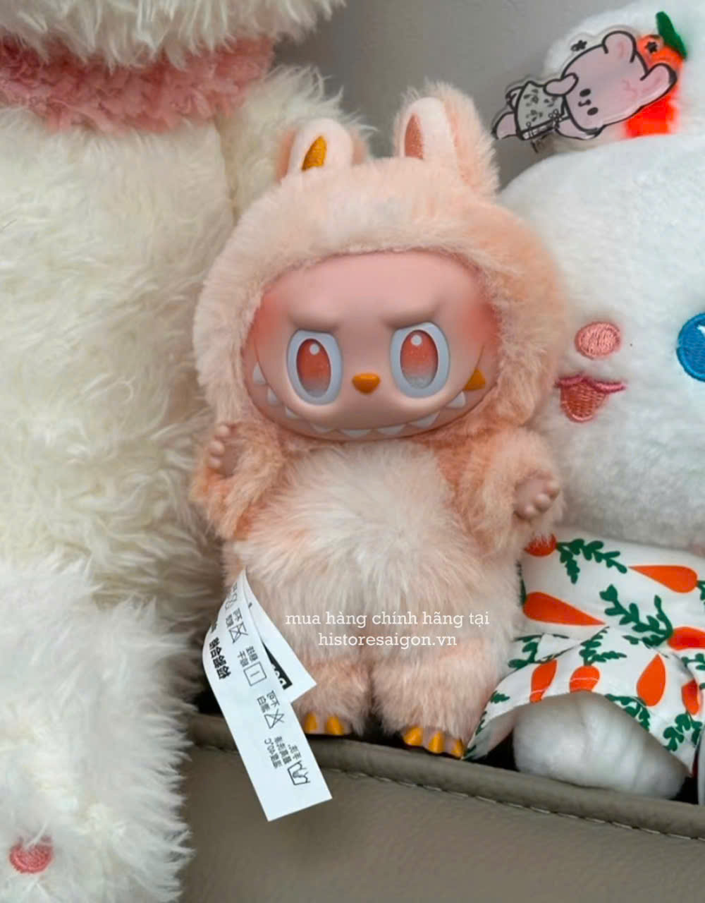 1432 - Labubu V3 HAPPINESS - Labubu Màu Cam - POP MART The Monsters Big Into Energy Vinyl Face 01202810162 Gấu Bông Art Toy [HÀNG CHÍNH HÃNG]