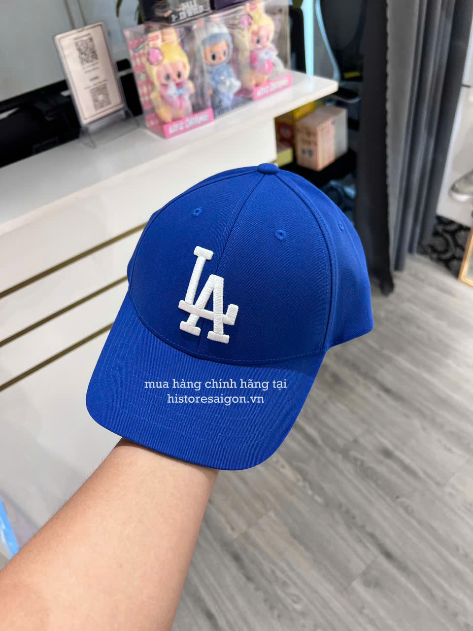 1476 - Nón MLB New Fit Structure Ball Cap LA Dodgers D.Blue 3ACP0802N-07BLD [CHÍNH HÃNG]