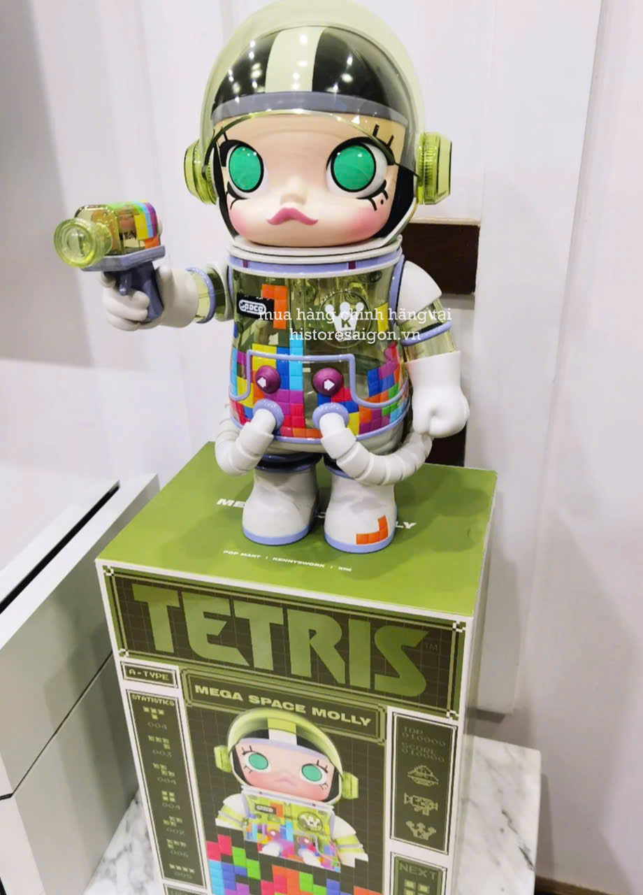 1463 - Molly Tetris 400% - POPMART MEGA SPACE MOLLY 400% TETRIS [CHÍNH HÃNG]