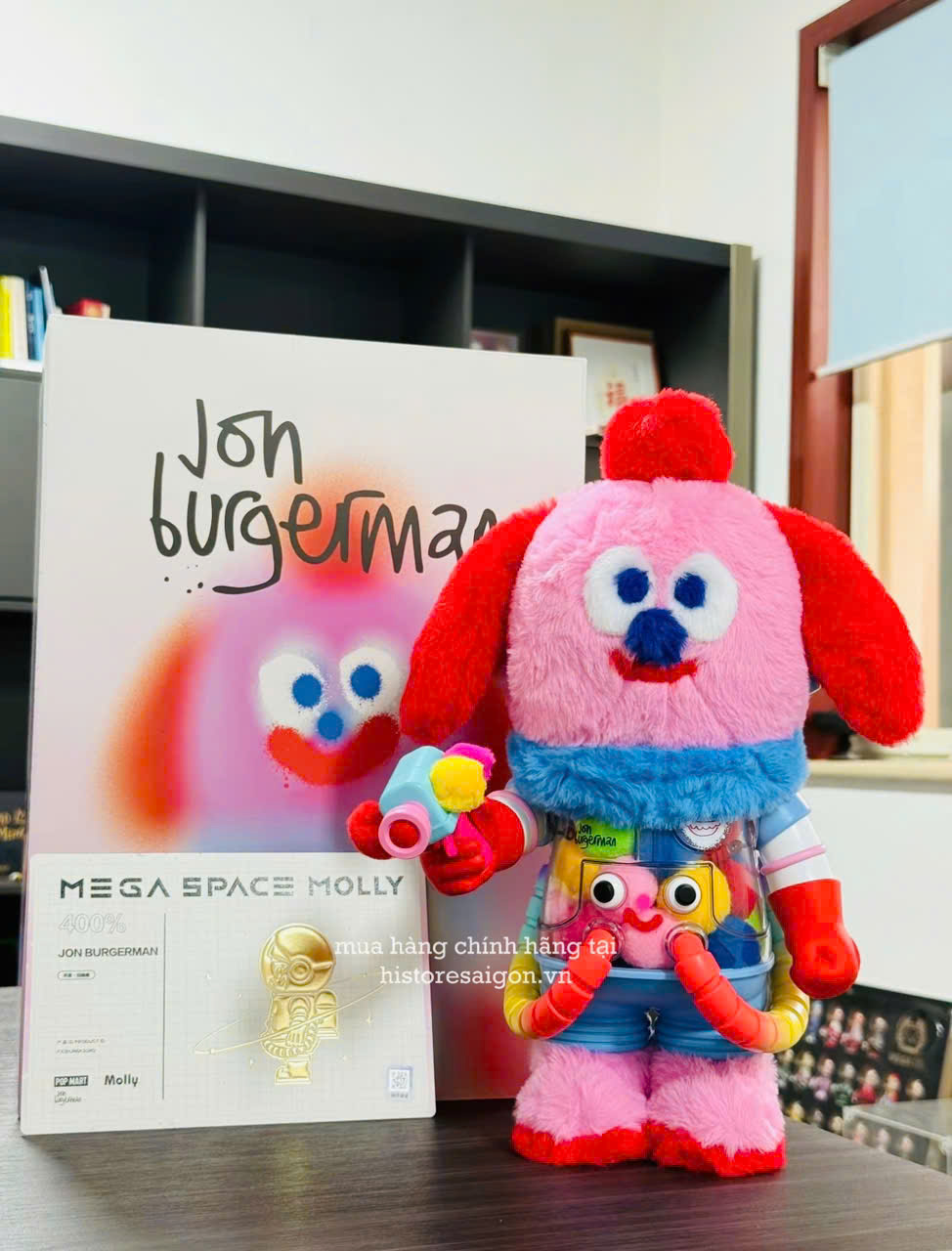 1419 - Molly Jon Burgerman 400% - POPMART MEGA SPACE MOLLY 400% Jon Burgerman [CHÍNH HÃNG]