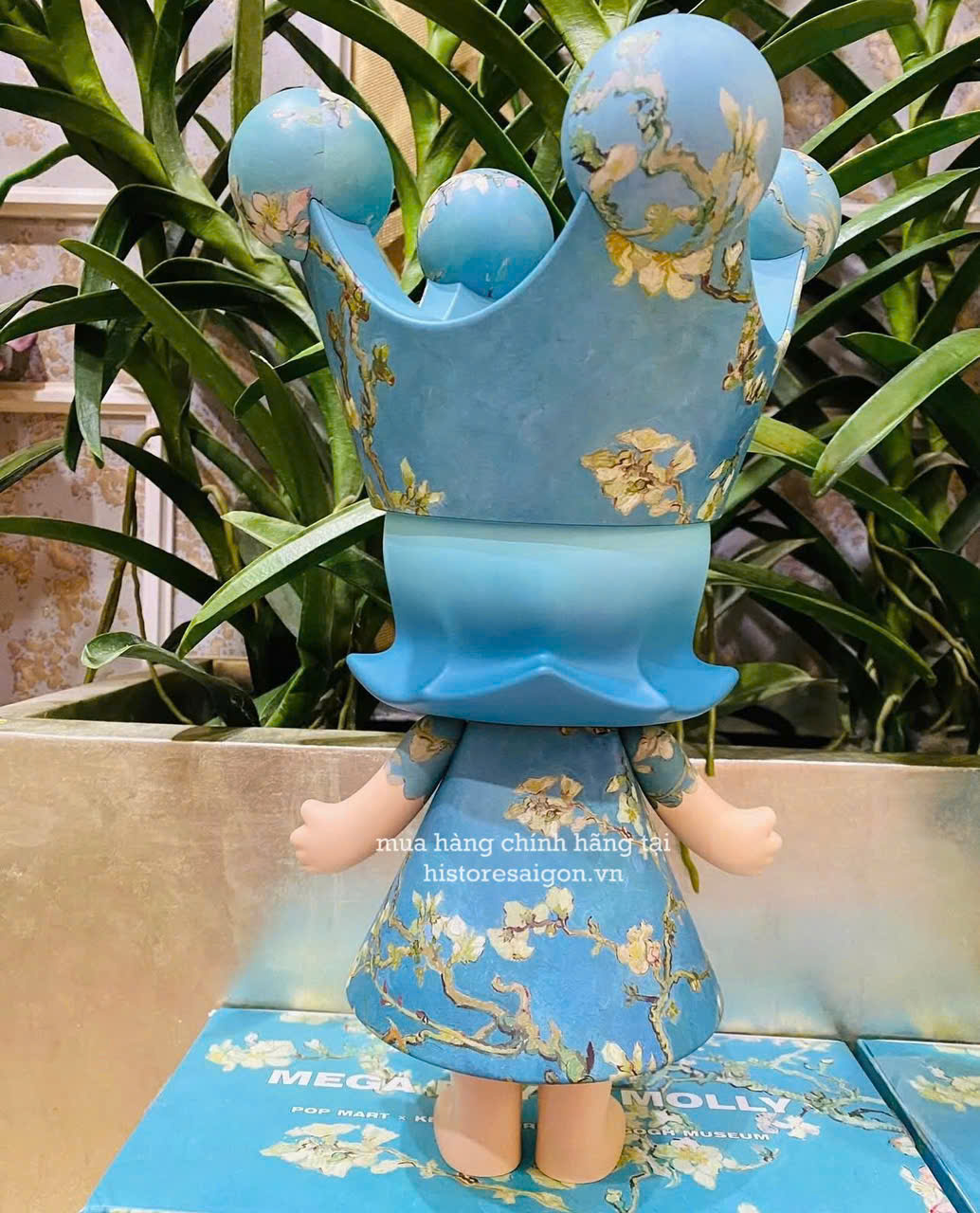 1150 - Molly Van Gogh 400% - POPMART Royal Molly Almond Blossom Van Gogh 400% Figure Mucha Zodiac Art Toy [CHÍNH HÃNG]