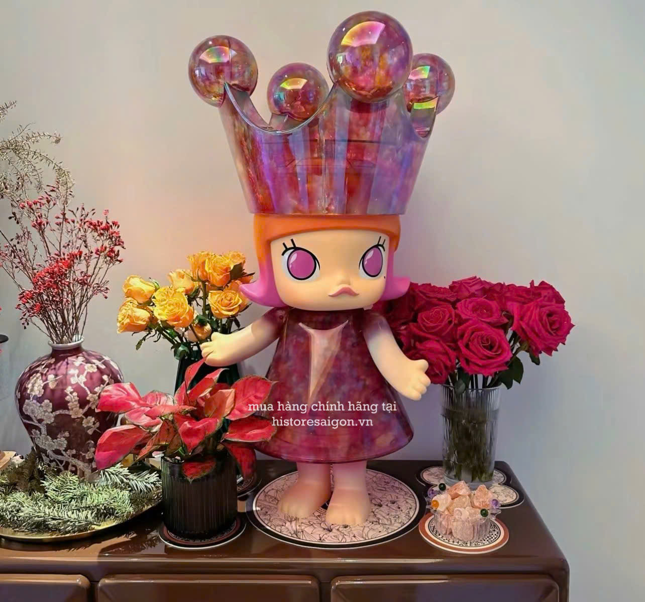 1507 - Molly Mika Ninagawa 400% - POPMART MEGA ROYAL MOLLY 400% Mika Ninagawa [CHÍNH HÃNG]
