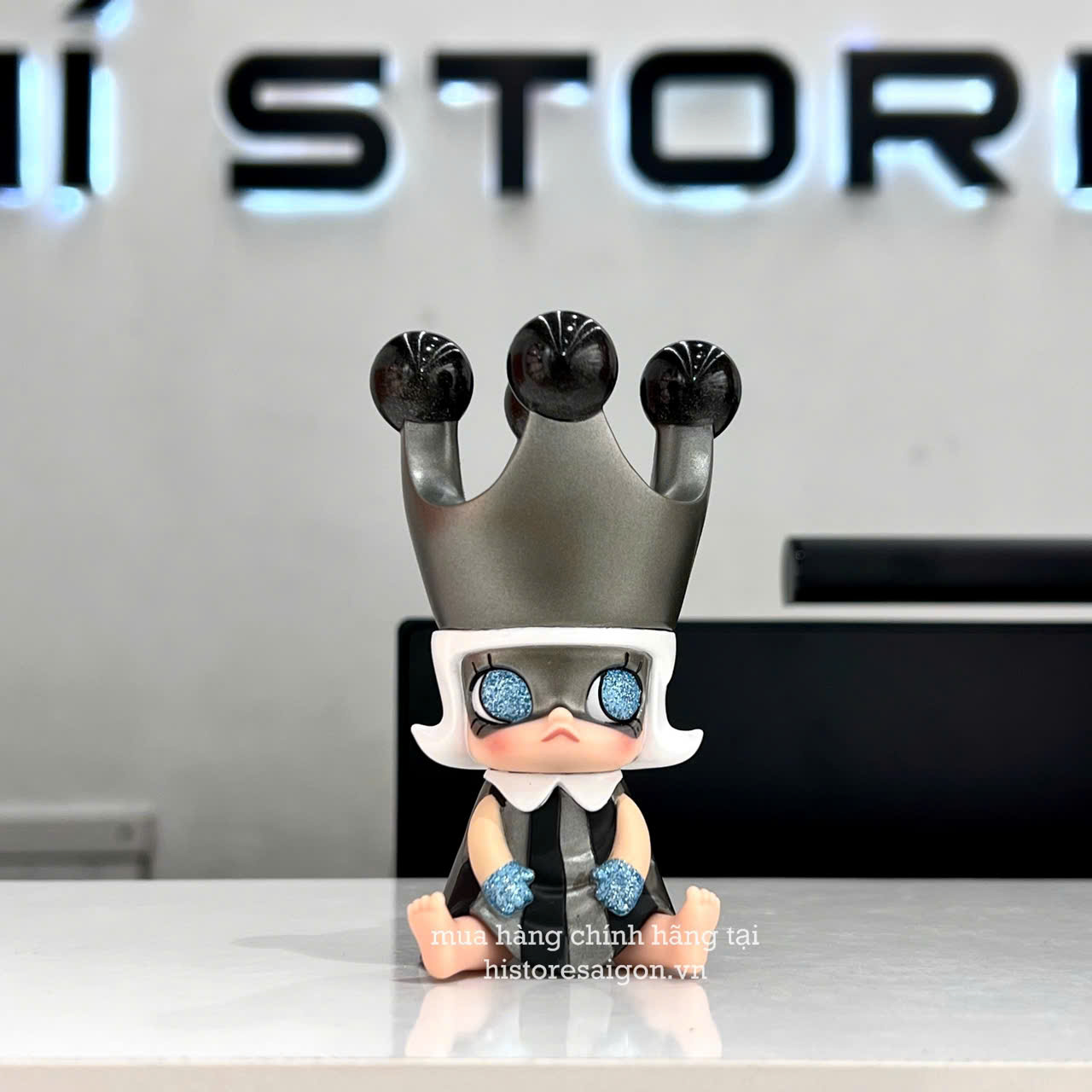 1508 - Baby Molly Dark Grey - POPMART ROYAL MOLLY BABY DARK GREY Limited Edition 6941848232175 [CHÍNH HÃNG]
