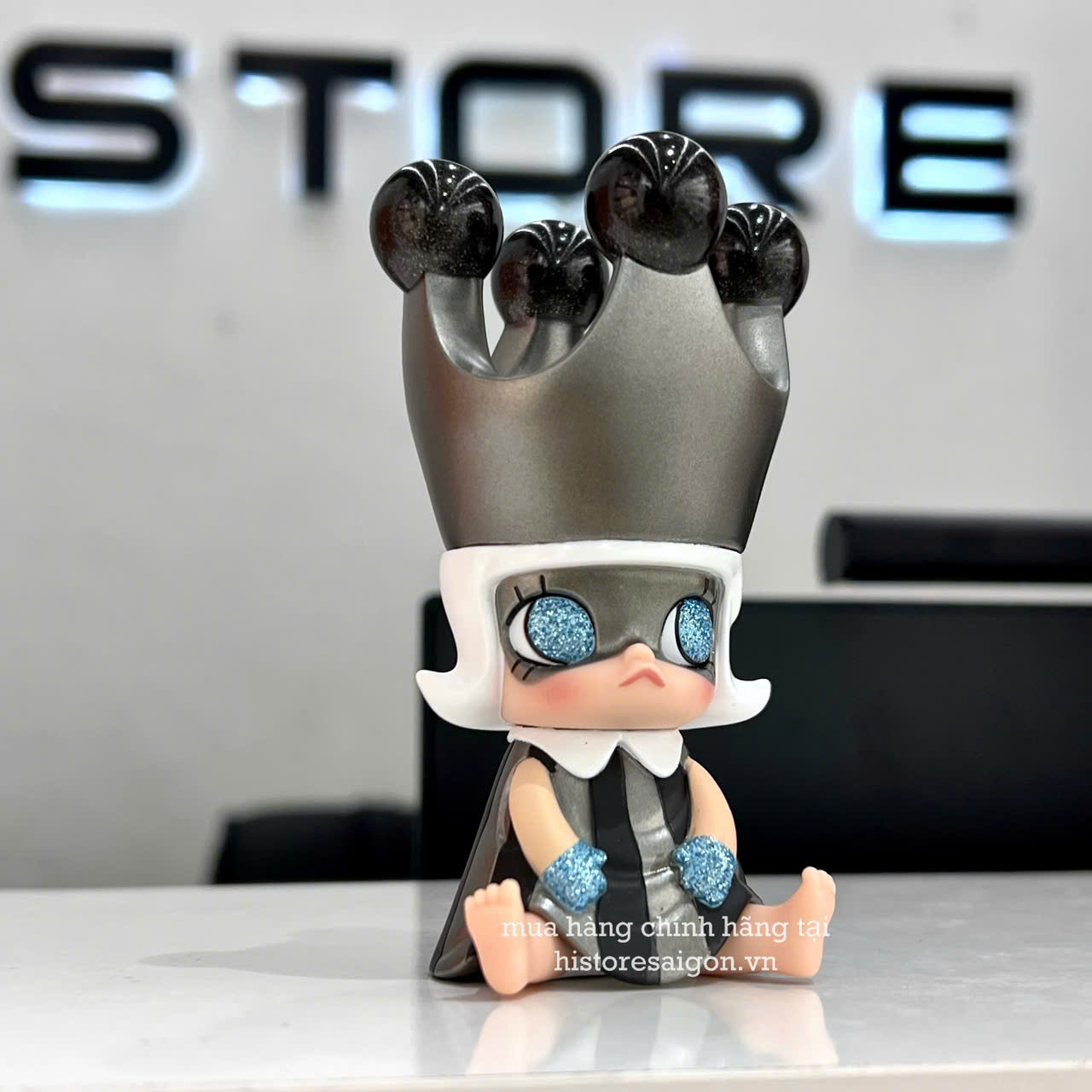 1508 - Baby Molly Dark Grey - POPMART ROYAL MOLLY BABY DARK GREY Limited Edition 6941848232175 [CHÍNH HÃNG]