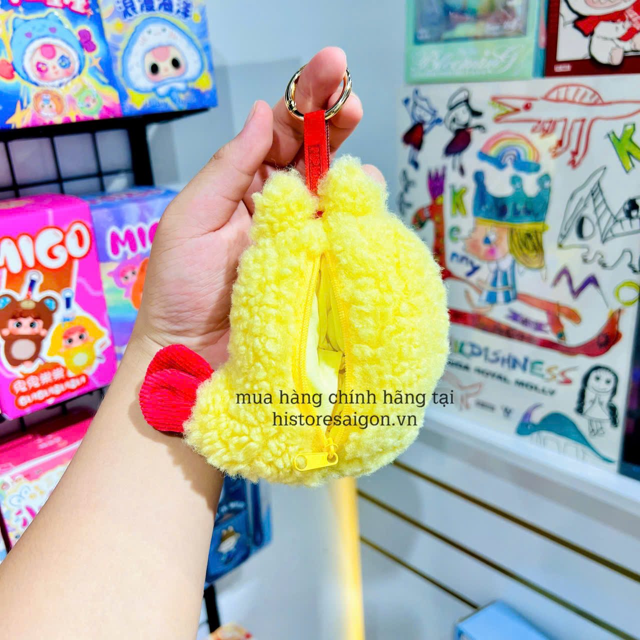 1517 - Labubu Tôm Tempura - Tôm Chiên - POPMART The Monster Wacky Mart Series Earphone Case 01202810185 [HÀNG CHÍNH HÃNG]