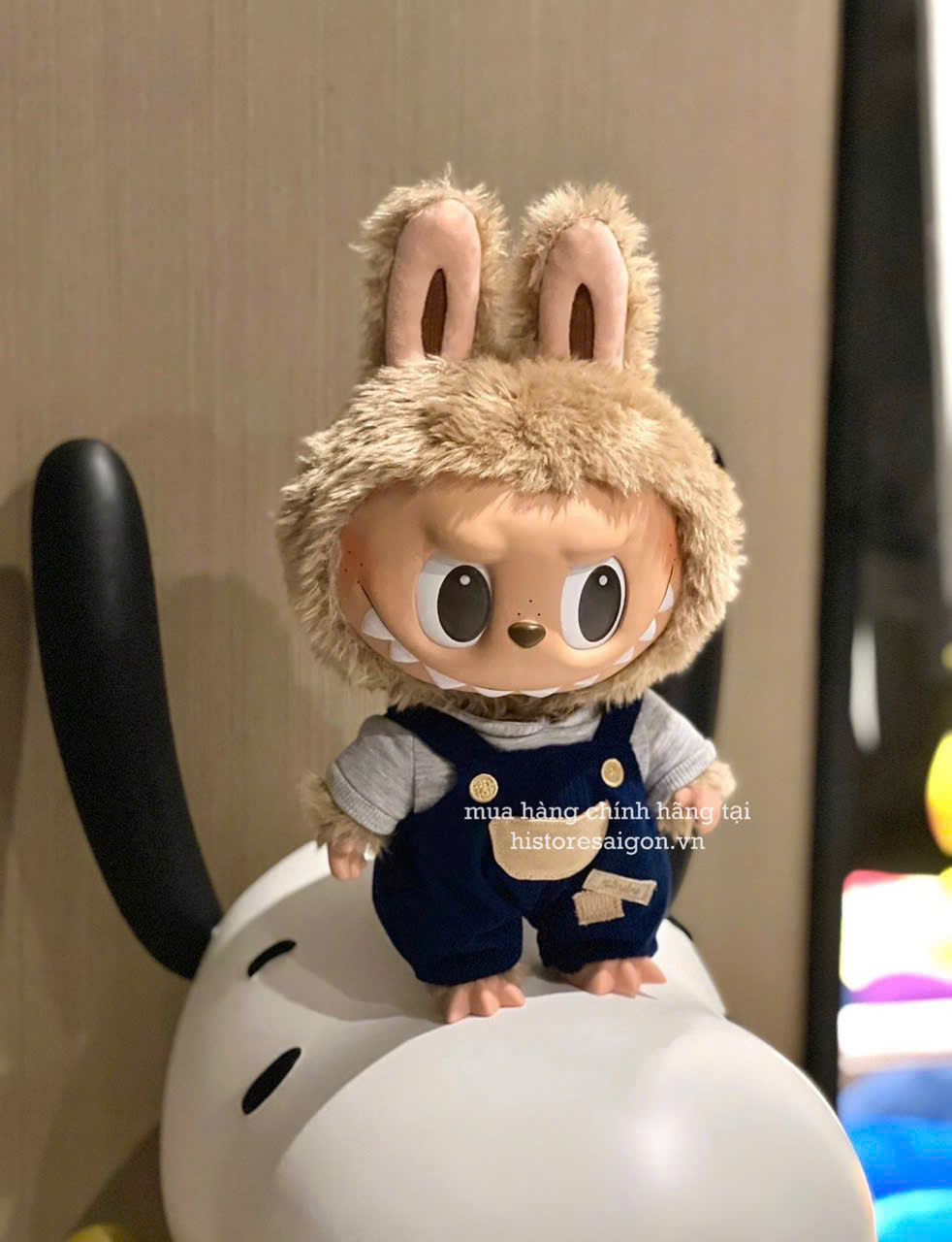 1147 - Gấu Bông Art Toy Labubu Time To Chill POP MART - Size 38cm - [HÀNG CHÍNH HÃNG]