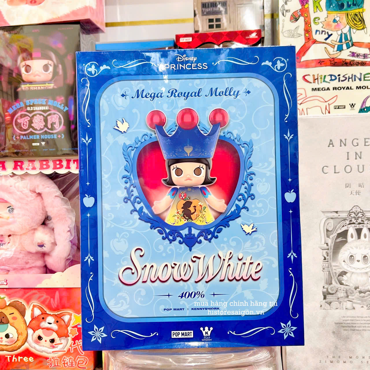 1588 - Molly Bạch Tuyết 400% - Molly Snow White 400% - POPMART MEGA ROYAL MOLLY 400% Snow White 6931571045265 [CHÍNH HÃNG]