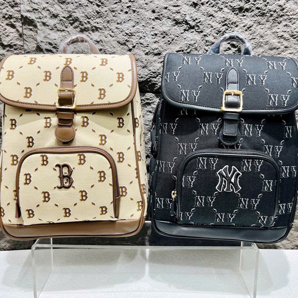 1700 - Balo MLB Diamond Monogram Jacquard Boston Red Sox 7ABKMD65N-43BRS [HÀNG CHÍNH HÃNG]