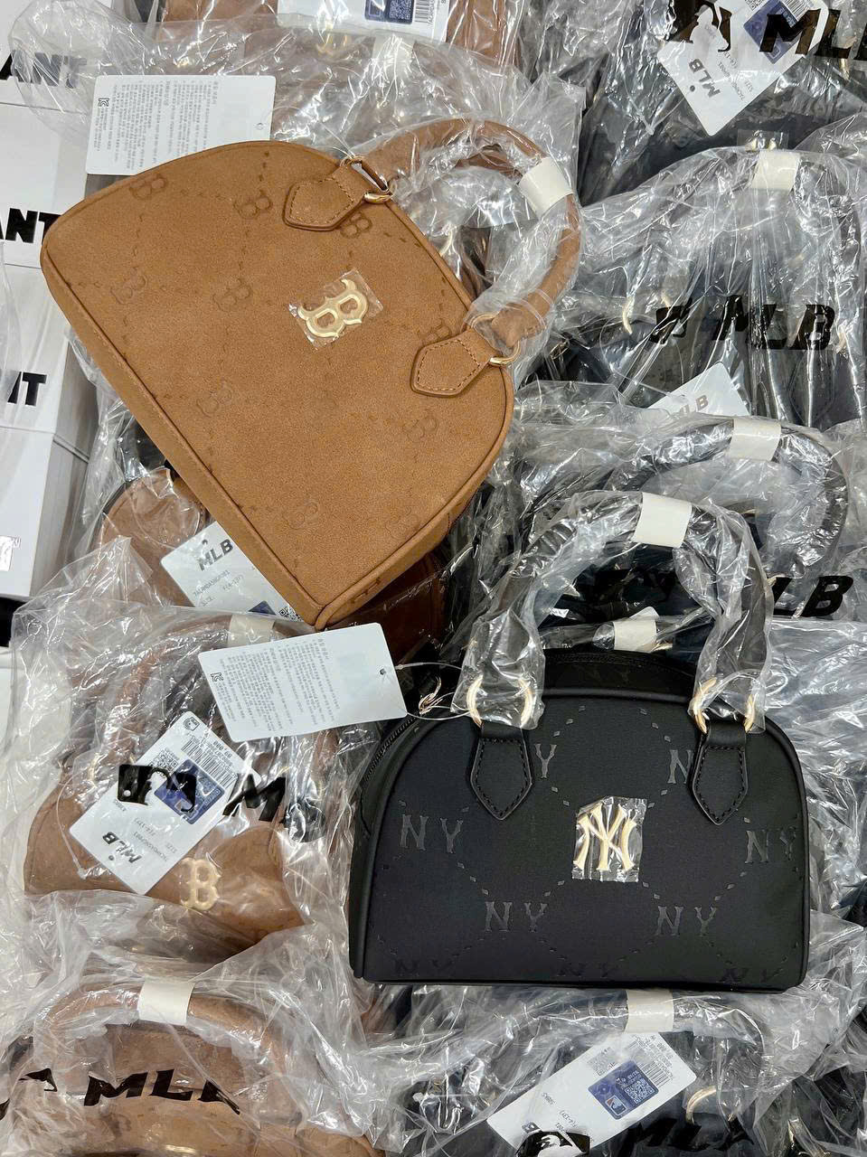 1698 - Túi MLB Diamond Monogram New York Yankees Crossbody Bag 7ACRMDA5N-50BKS [HÀNG CHÍNH HÃNG]