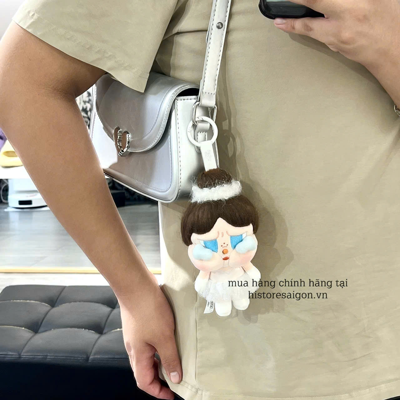 1721 - Crybaby Shiny Móc Treo - Crybaby Đông Nhi - POPMART Plush Pendant Blister Pack 6941313012721 Móc Treo [HÀNG CHÍNH HÃNG]