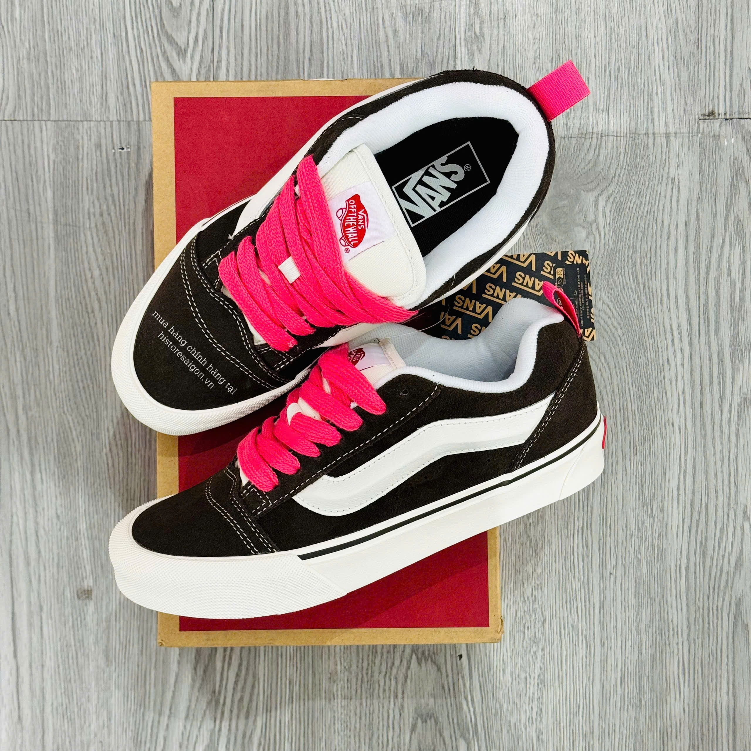 1486 -  Giày Vans Knu Brown Pink VN0009QCBF21 Nâu Dây Hồng [HÀNG CHÍNH HÃNG]