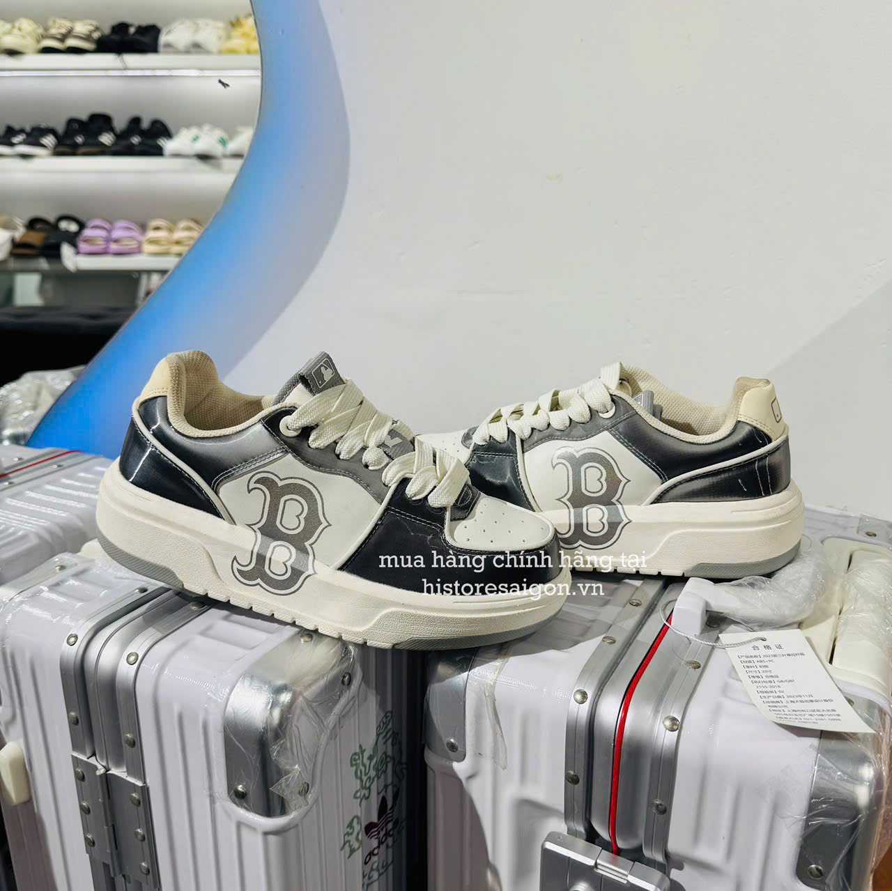 234 -  Giày MLB Liner Big B - Trắng Bạc Ánh 7 Màu - Code 3ASXCLH3N [HÀNG CHÍNH HÃNG]