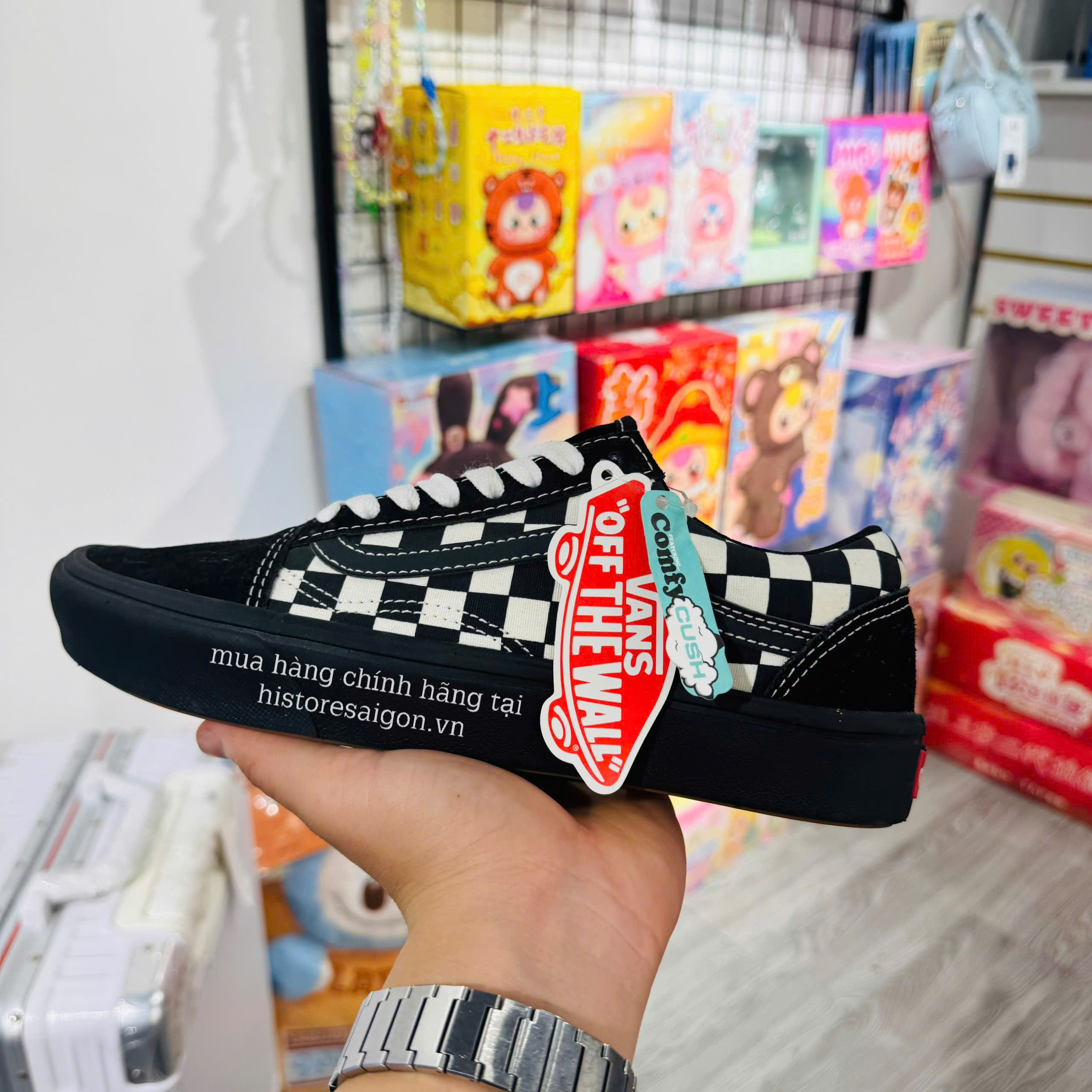 051 -  Vans Old Skool Comfy - Đen Caro [HÀNG CHÍNH HÃNG]