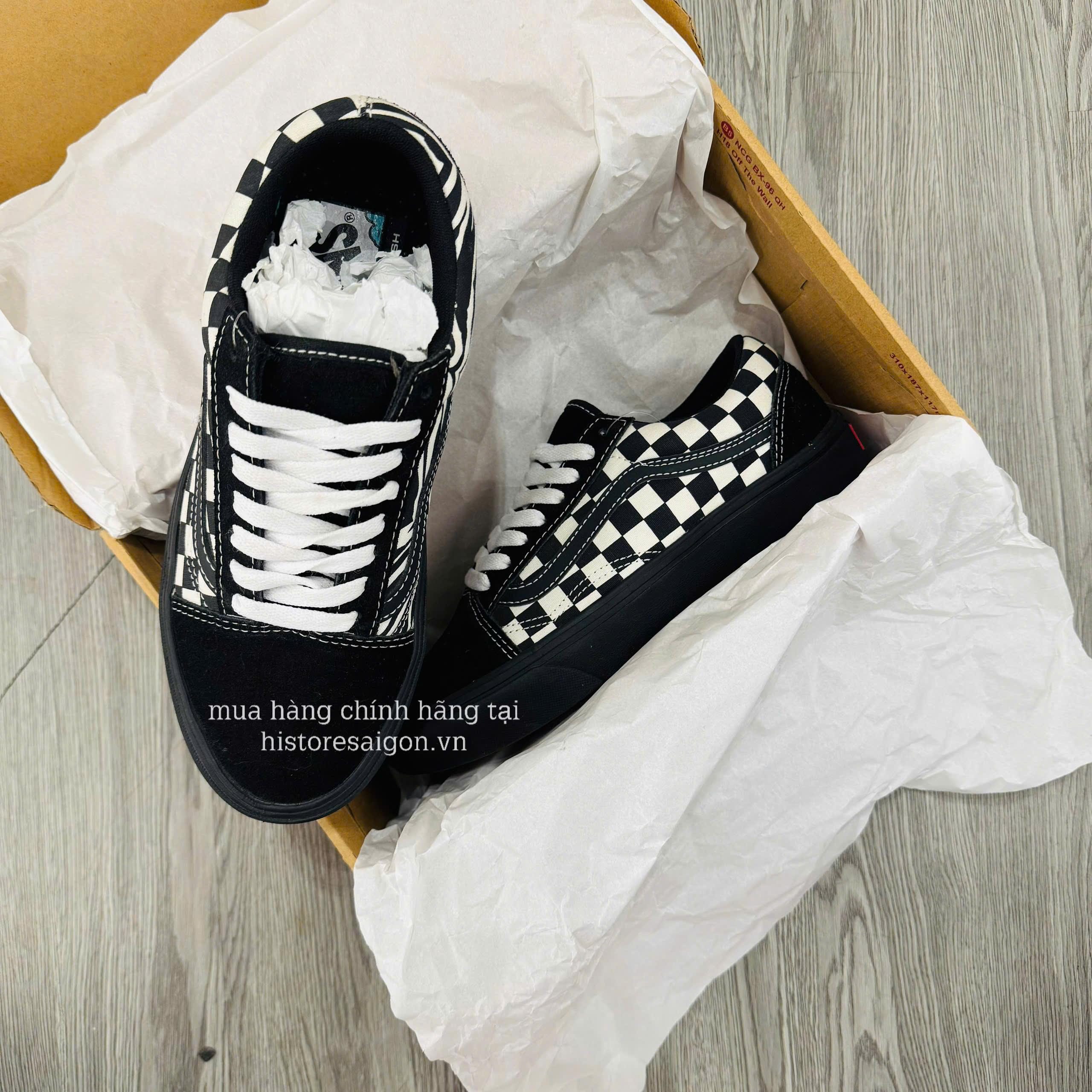 051 -  Vans Old Skool Comfy - Đen Caro [HÀNG CHÍNH HÃNG]