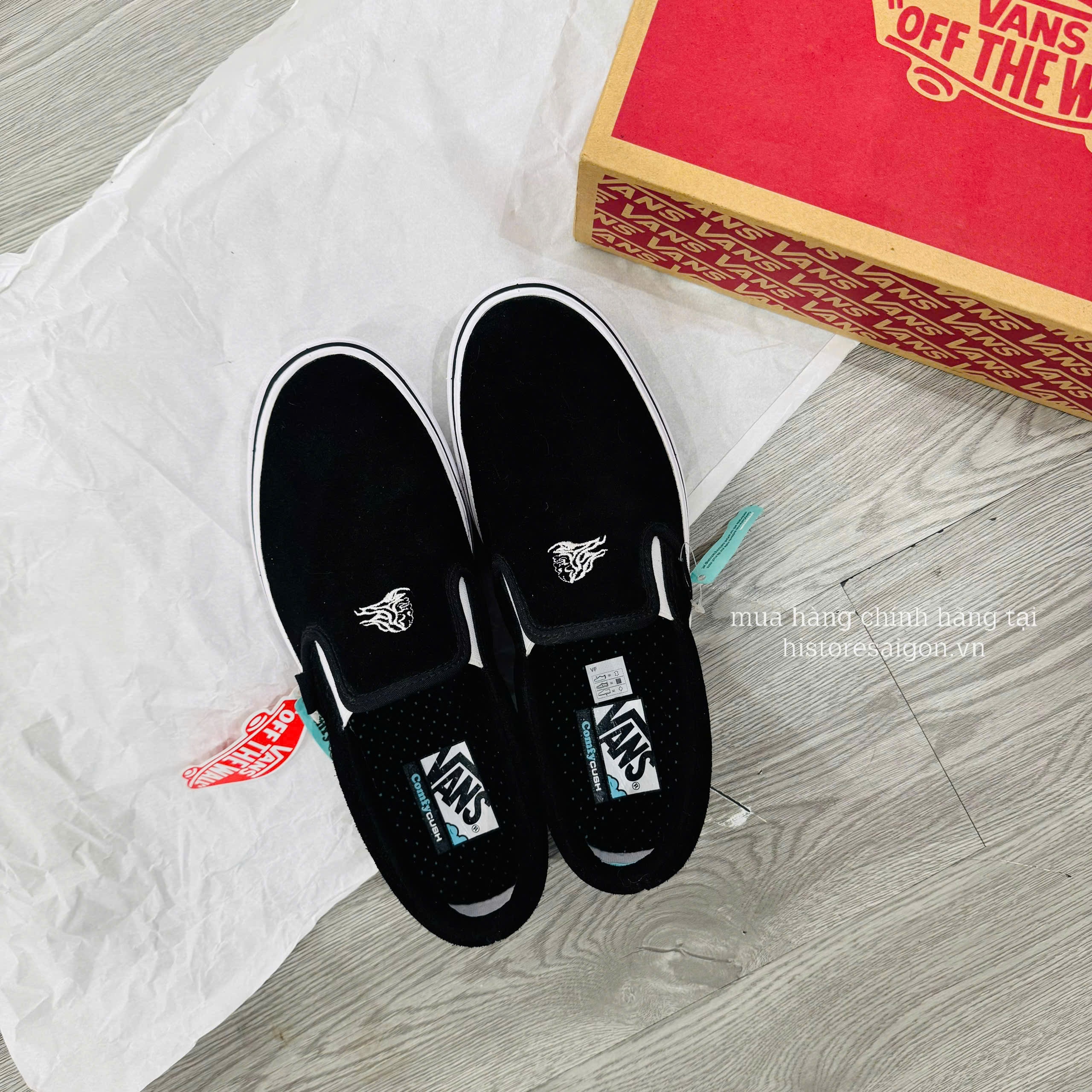 050 -  Giày Vans Slip On Comfy - Đen [HÀNG CHÍNH HÃNG]