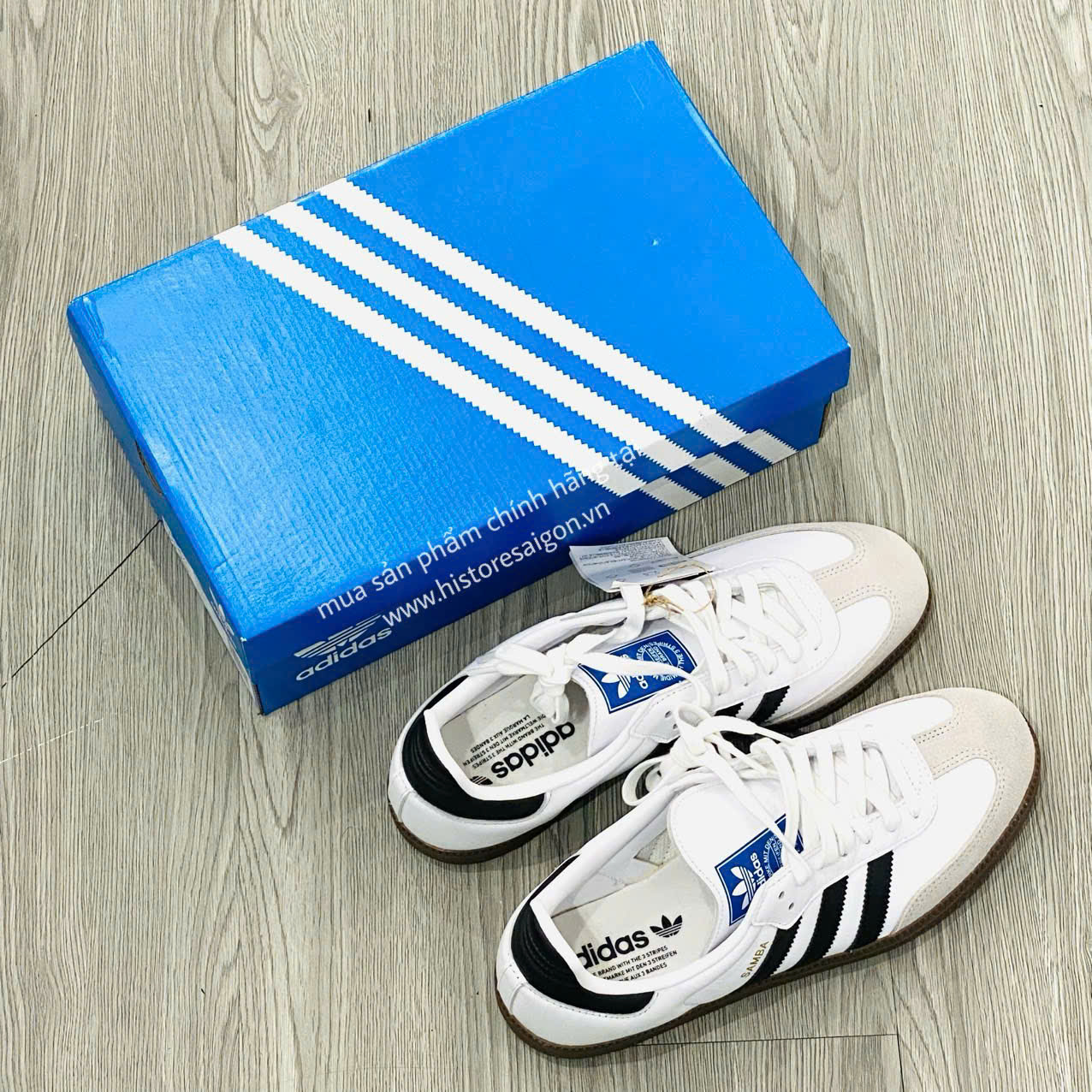 550 -  Giày Adidas Samba OG White Black Gum B75806 [HÀNG CHÍNH HÃNG]