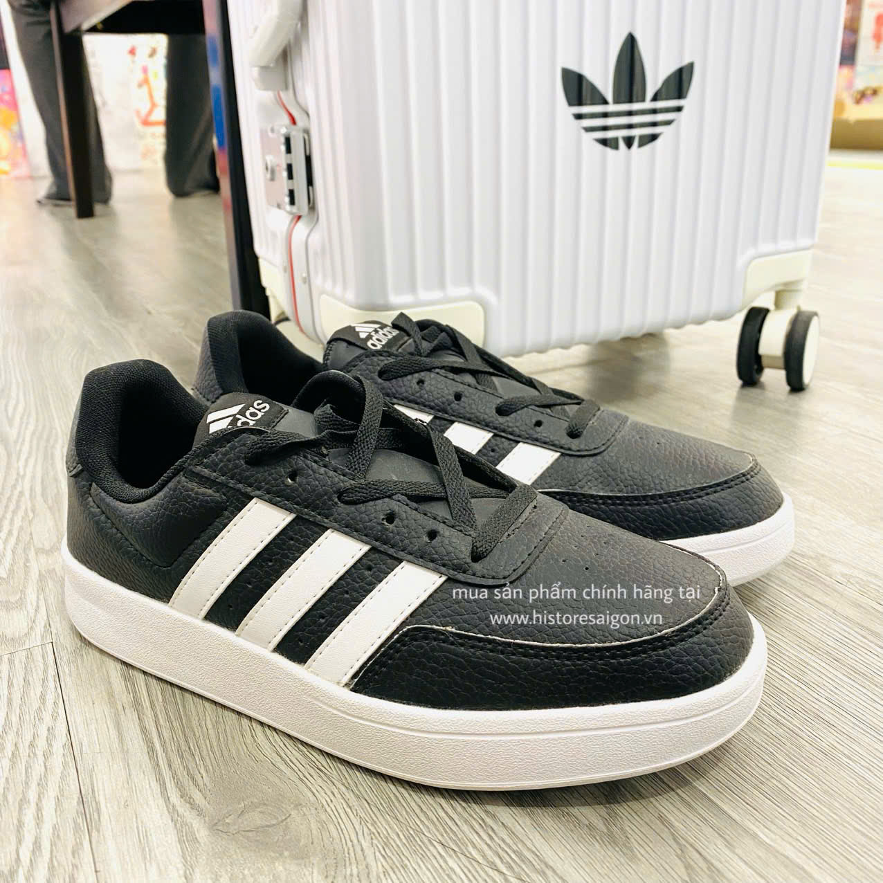 253 -  Giày Adidas Break Net 2.0 - BLK/Wht - Đen Sọc Trắng [HÀNG CHÍNH HÃNG]