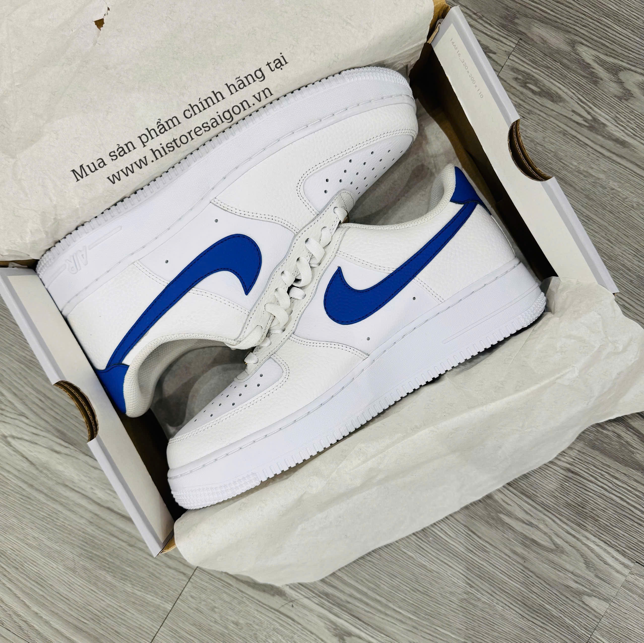 Giày Nike Sneaker Nike Air Force Hc Sỉ Giày Nike AF1 Vệt Xanh Navy