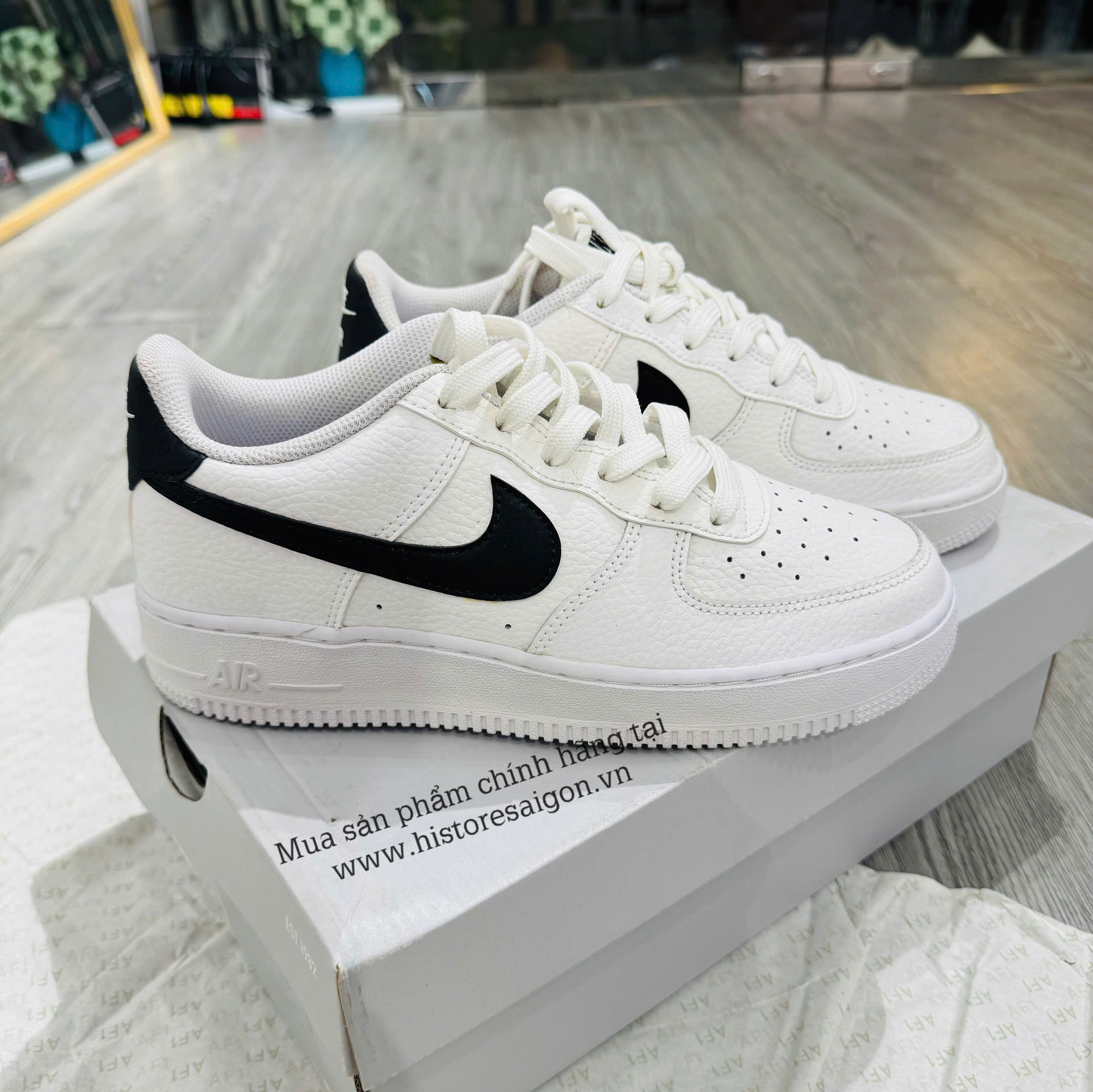 515 -  Giày NIKE AIR FORCE 1 WHITE BLACK CT3839 100  [HÀNG CHÍNH HÃNG]