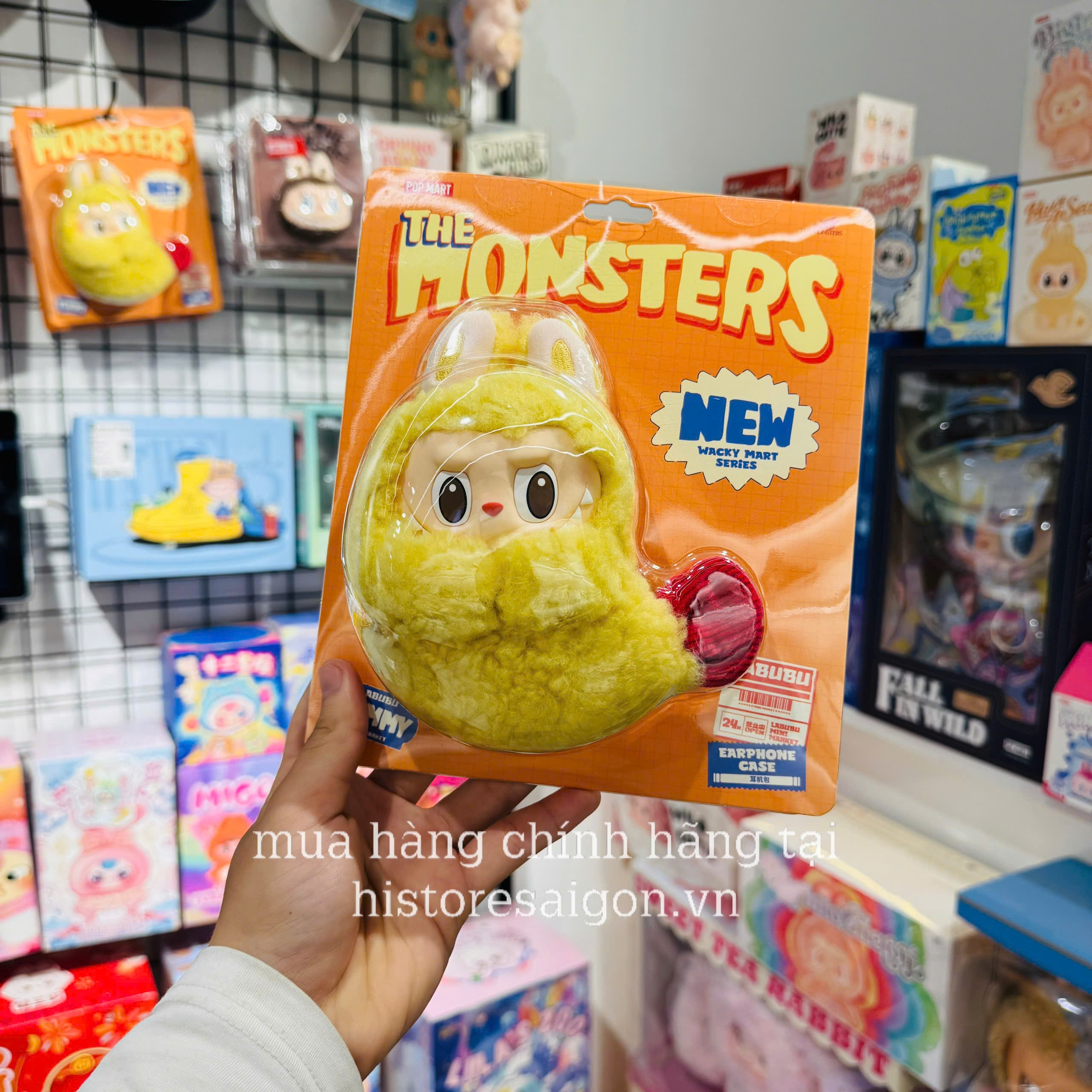 1517 - Labubu Tôm Tempura - Tôm Chiên - POPMART The Monster Wacky Mart Series Earphone Case 01202810185 [HÀNG CHÍNH HÃNG]
