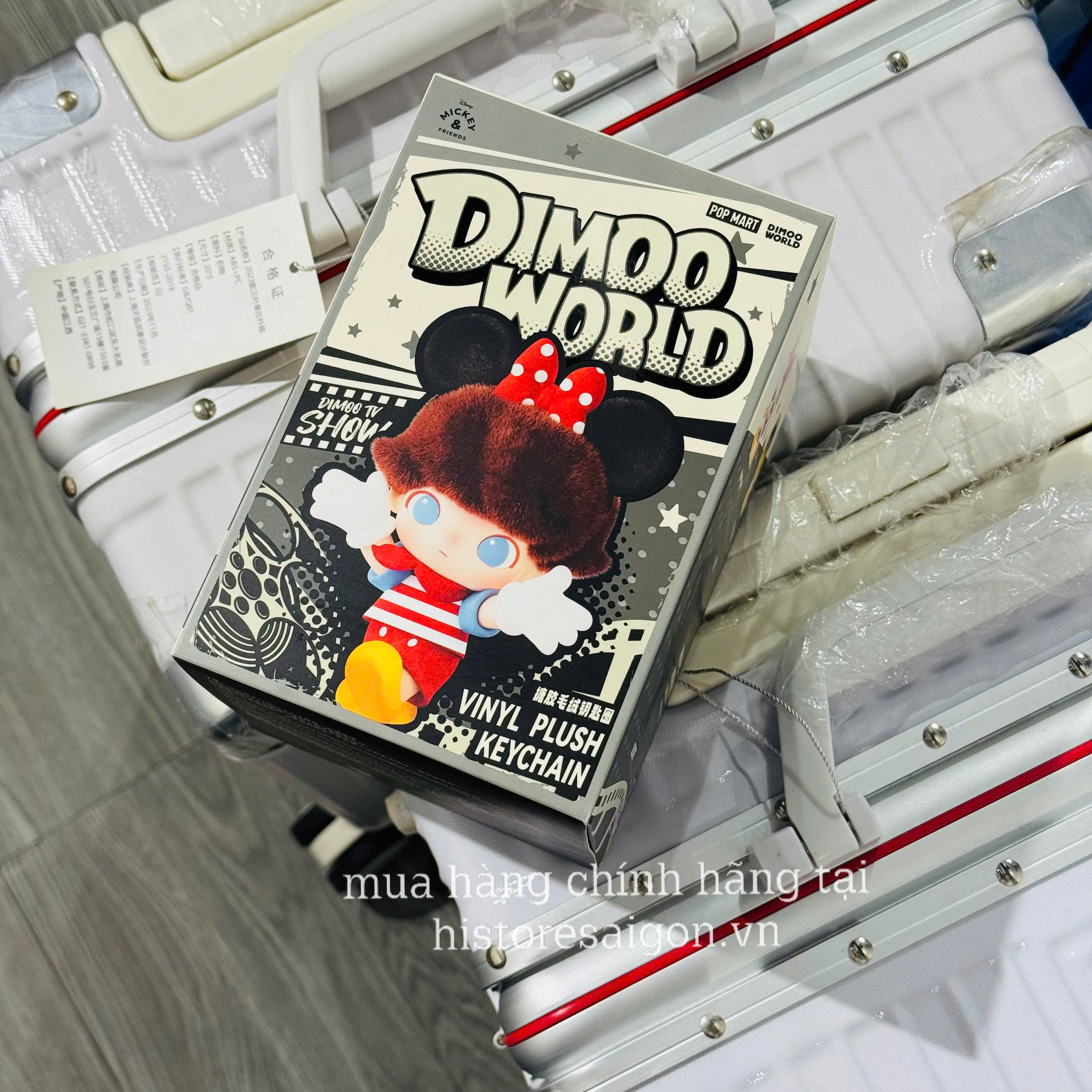 1338 - Dimoo World Blindbox - Dimoo Bông Blindbox - POPMART Dimoo World x Disney Series-Vinyl Plush Keychain Blindbox - Code 01302810652