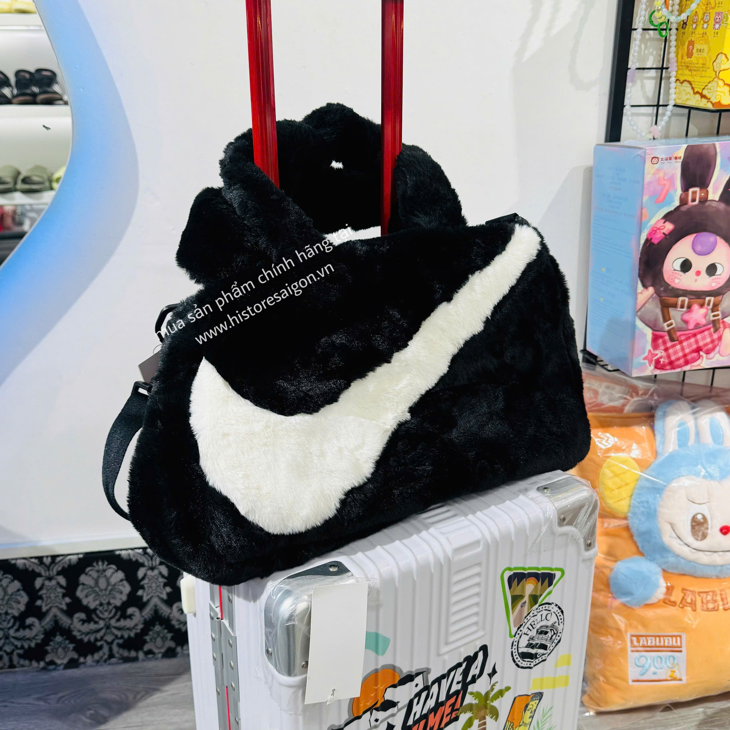 1760 - Túi Nike Lông Faux Fur Tote Diffused DQ5804-010 [HÀNG CHÍNH HÃNG]