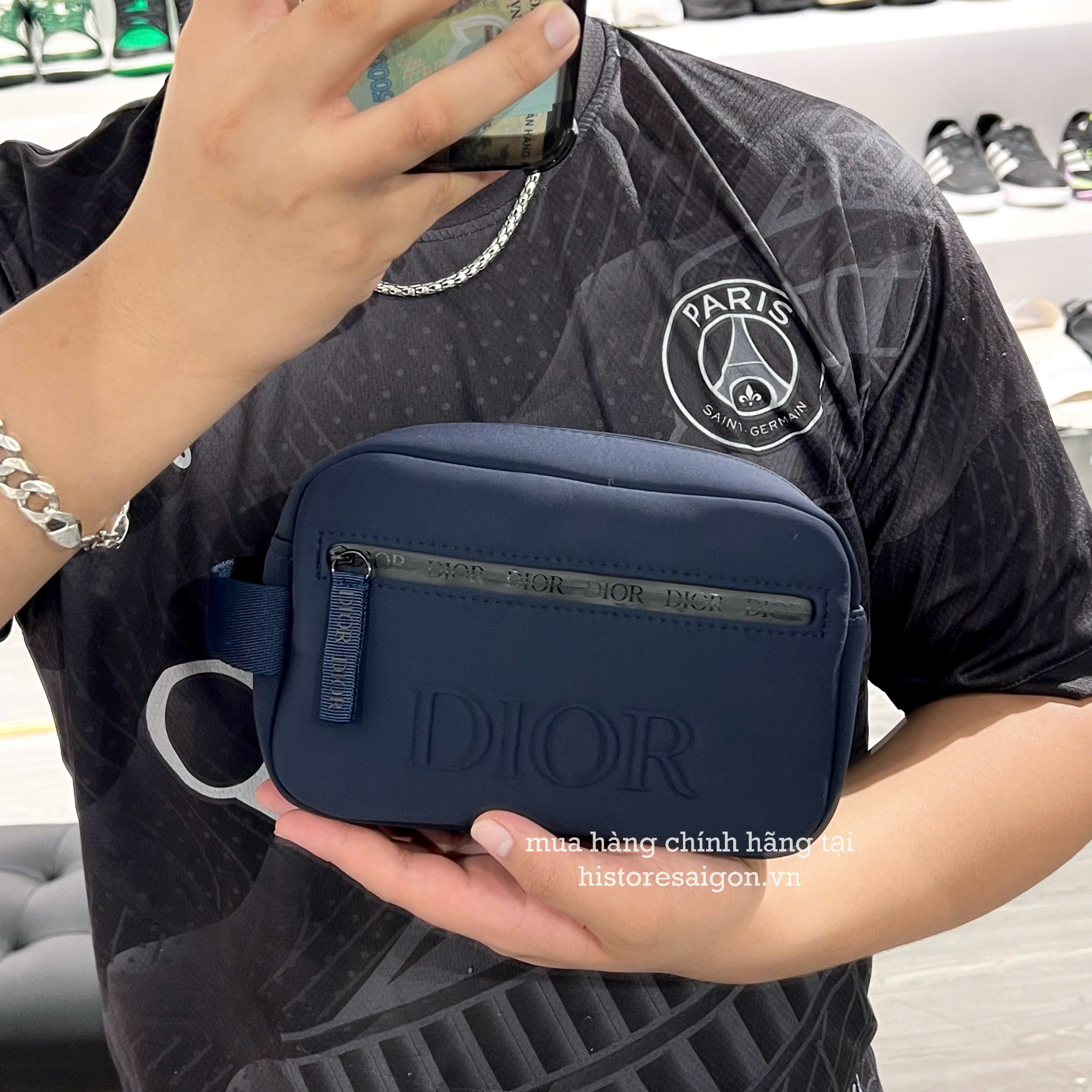 1773 - Pouch Dior Make-up Special Gift For VIP - Túi Đựng Dior (Gift Hãng Tặng Khách VIP) [HÀNG CHÍNH HÃNG]