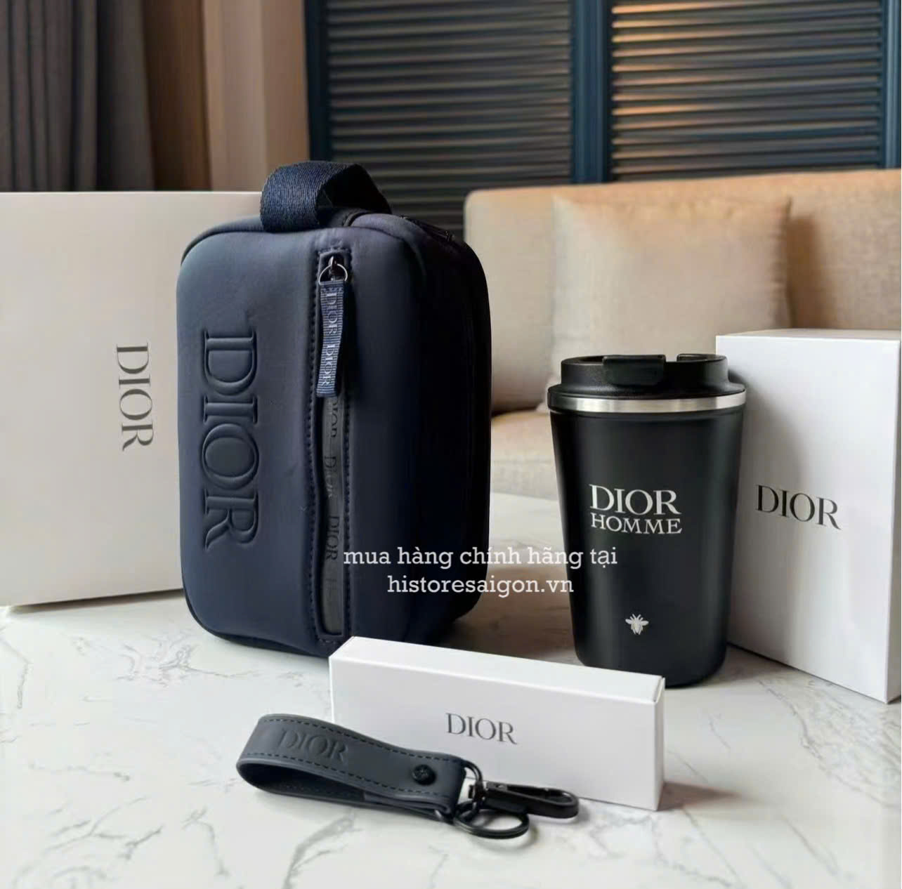 1773 - Pouch Dior Make-up Special Gift For VIP - Túi Đựng Dior (Gift Hãng Tặng Khách VIP) [HÀNG CHÍNH HÃNG]