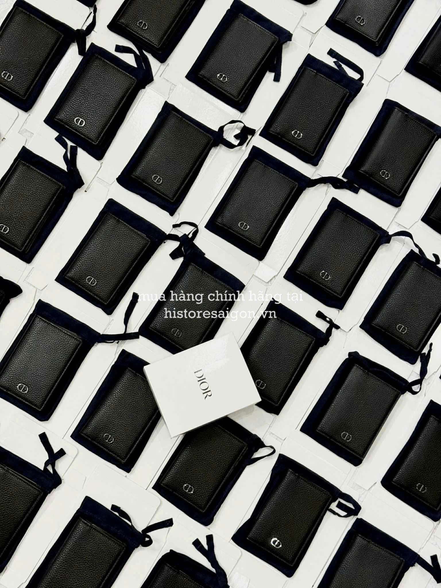 1804 - Ví Card Holder Dior 2 Ngăn (Gift Hãng Tặng Khách VIP) [HÀNG CHÍNH HÃNG]