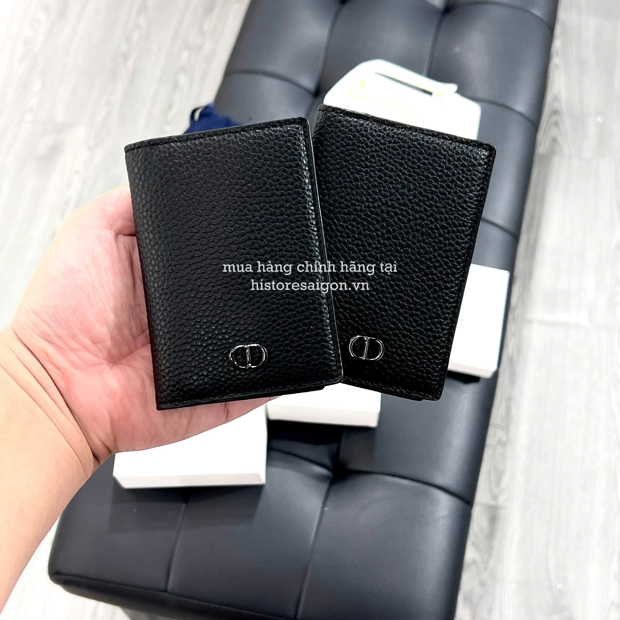 1804 - Ví Card Holder Dior 2 Ngăn (Gift Hãng Tặng Khách VIP) [HÀNG CHÍNH HÃNG]