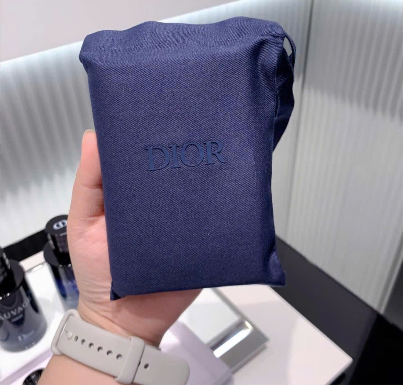 1804 - Ví Card Holder Dior 2 Ngăn (Gift Hãng Tặng Khách VIP) [HÀNG CHÍNH HÃNG]