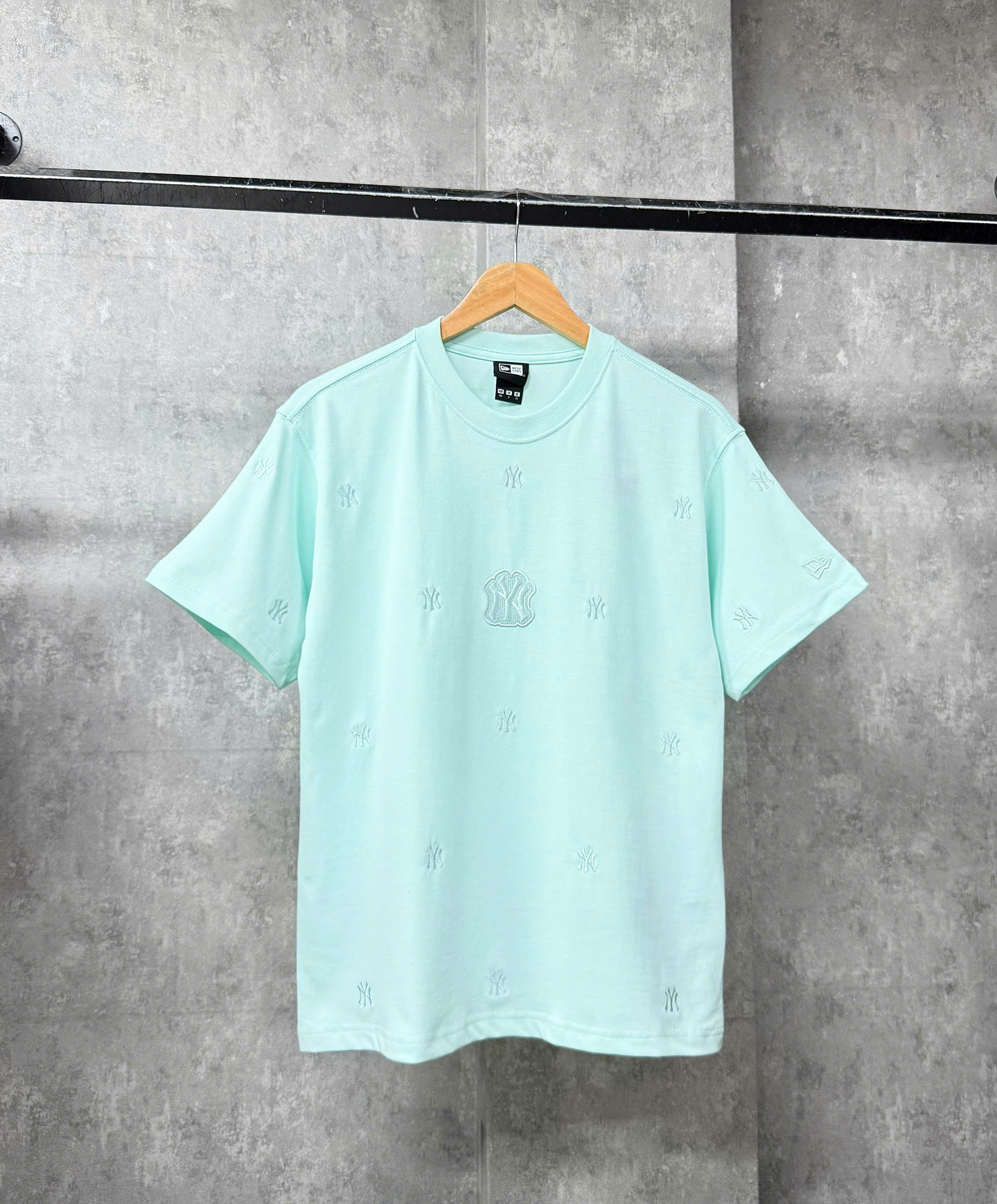 1929 - Áo New Era NY - Xanh Mint Thêu Monogram - Mặt Sau Trơn [HÀNG CHÍNH HÃNG]