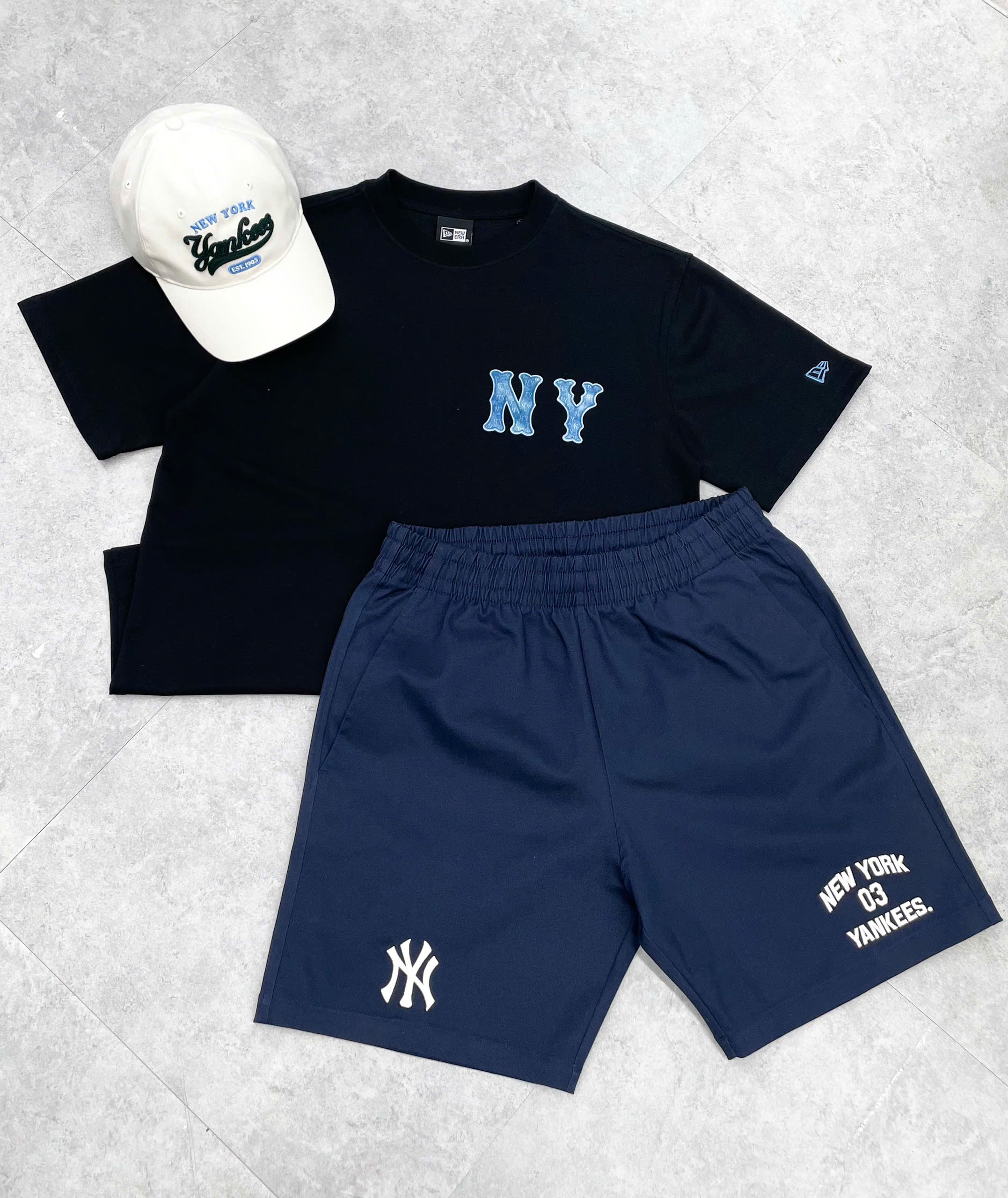 1841 - Áo New Era NY Denim Jeans Đen [HÀNG CHÍNH HÃNG]