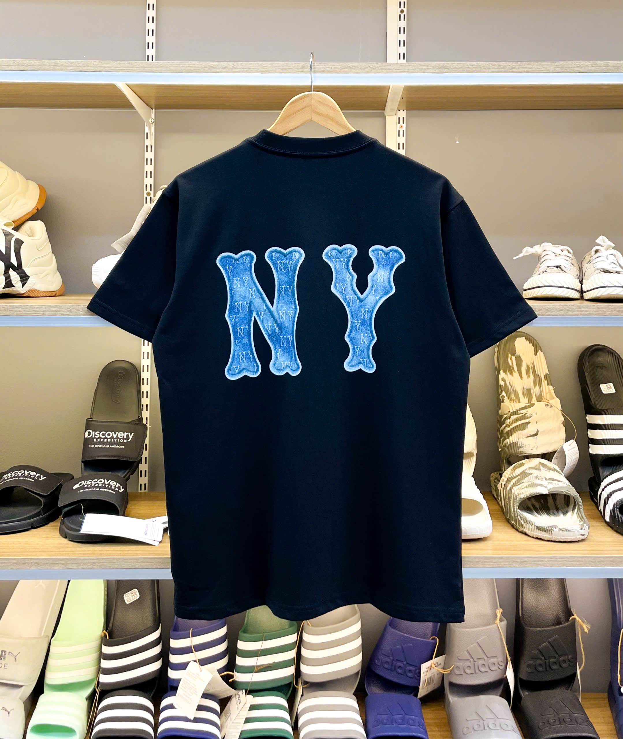 1841 - Áo New Era NY Denim Jeans Đen [HÀNG CHÍNH HÃNG]
