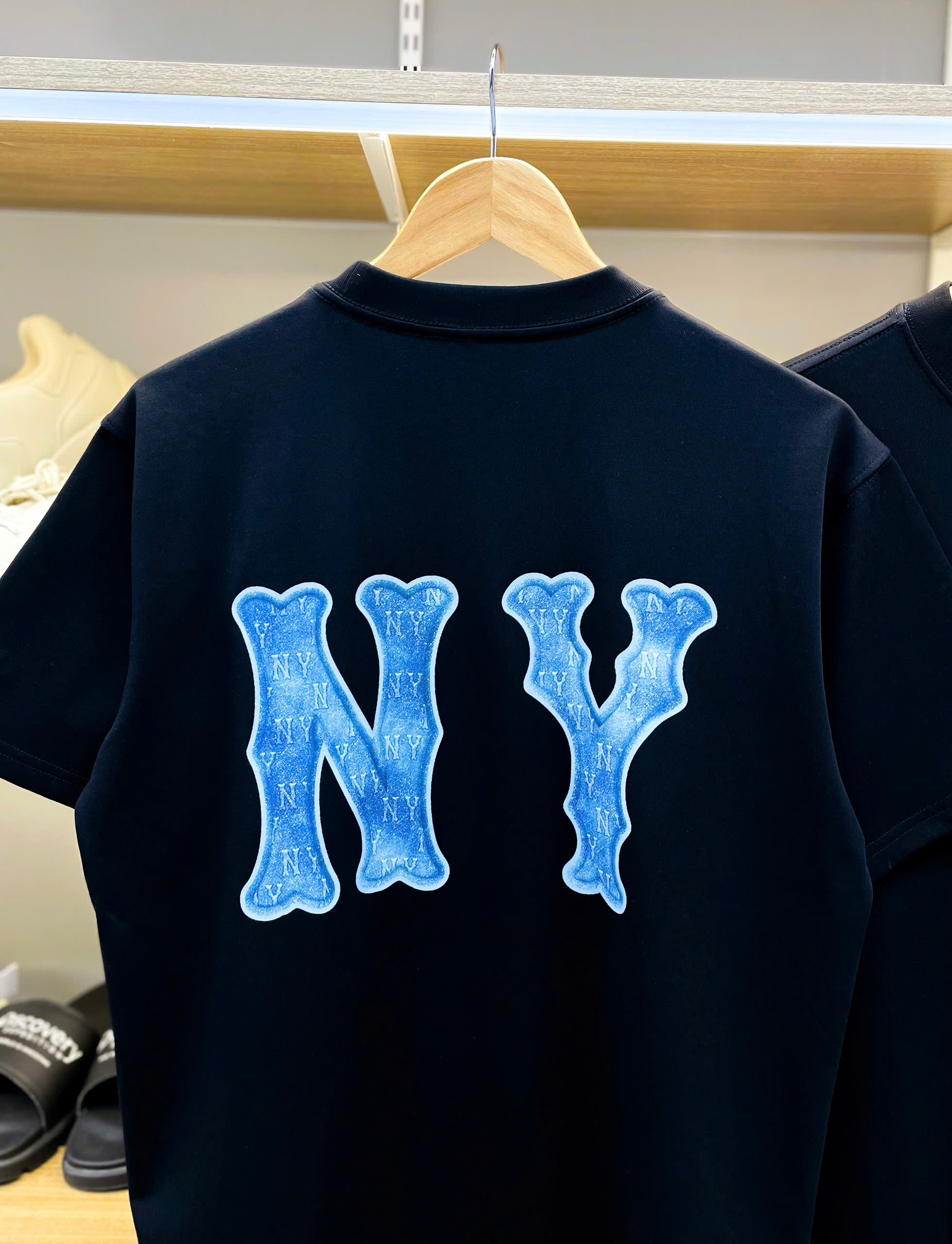 1841 - Áo New Era NY Denim Jeans Đen [HÀNG CHÍNH HÃNG]