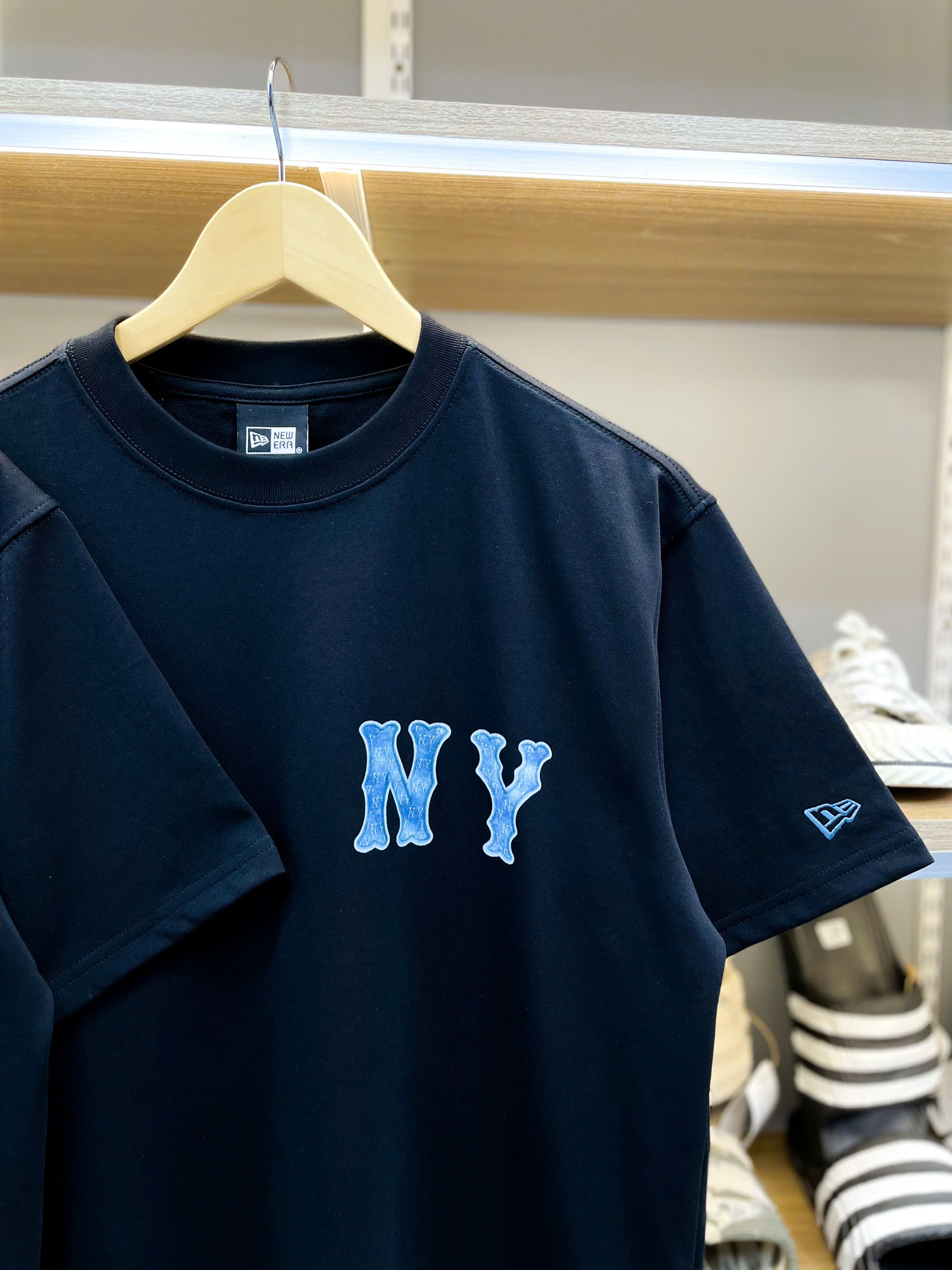 1841 - Áo New Era NY Denim Jeans Đen [HÀNG CHÍNH HÃNG]