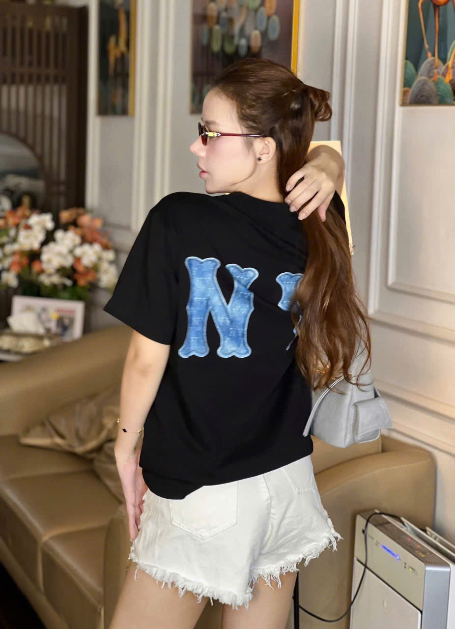 1841 - Áo New Era NY Denim Jeans Đen [HÀNG CHÍNH HÃNG]
