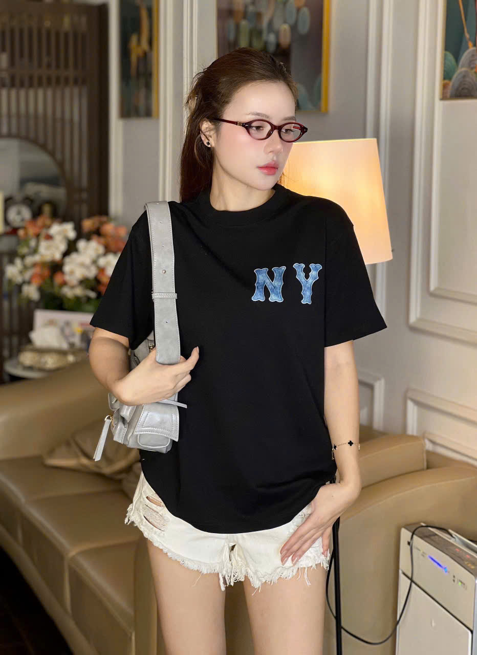 1841 - Áo New Era NY Denim Jeans Đen [HÀNG CHÍNH HÃNG]