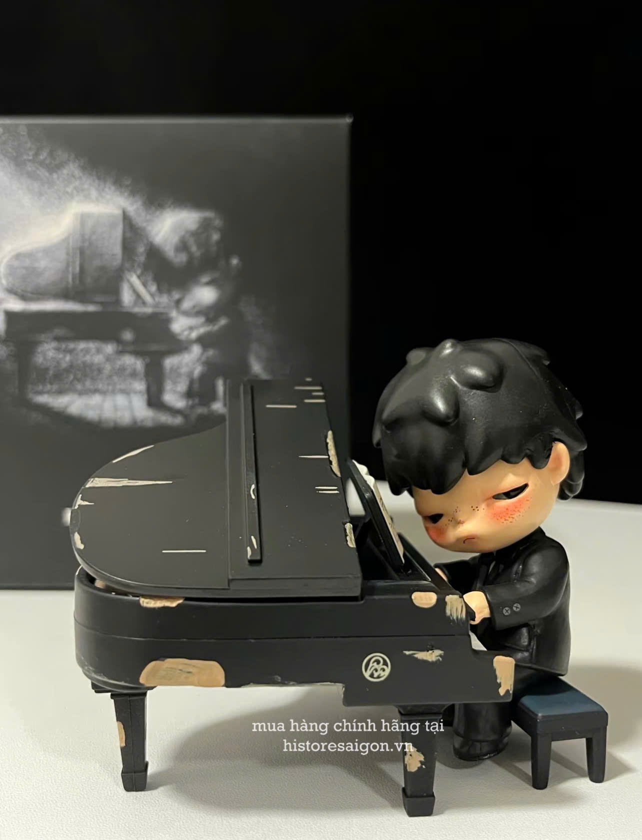 1849 - Hirono Piano - Hirono The Pianist Figure POPMART [HÀNG CHÍNH HÃNG]