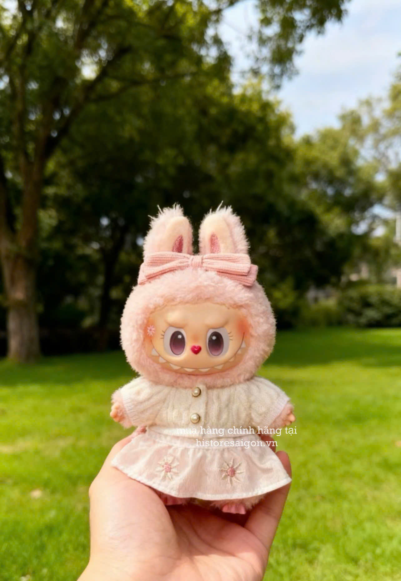 1850 - Labubu Mokoko V7 Size 18cm - Mokoko Original POP MART [HÀNG CHÍNH HÃNG]