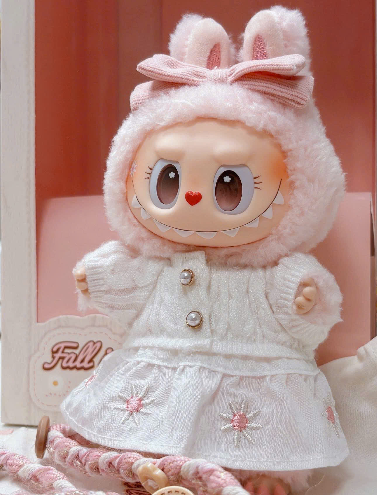 1850 - Labubu Mokoko V7 Size 18cm - Mokoko Original POP MART [HÀNG CHÍNH HÃNG]