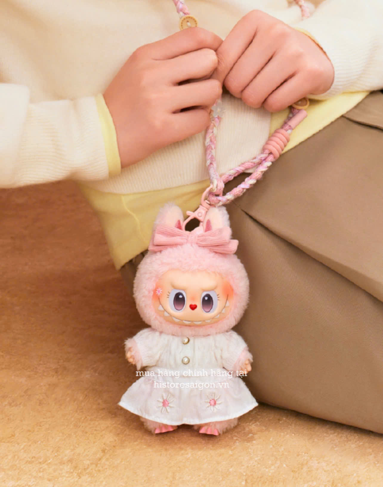1850 - Labubu Mokoko V7 Size 18cm - Mokoko Original POP MART [HÀNG CHÍNH HÃNG]